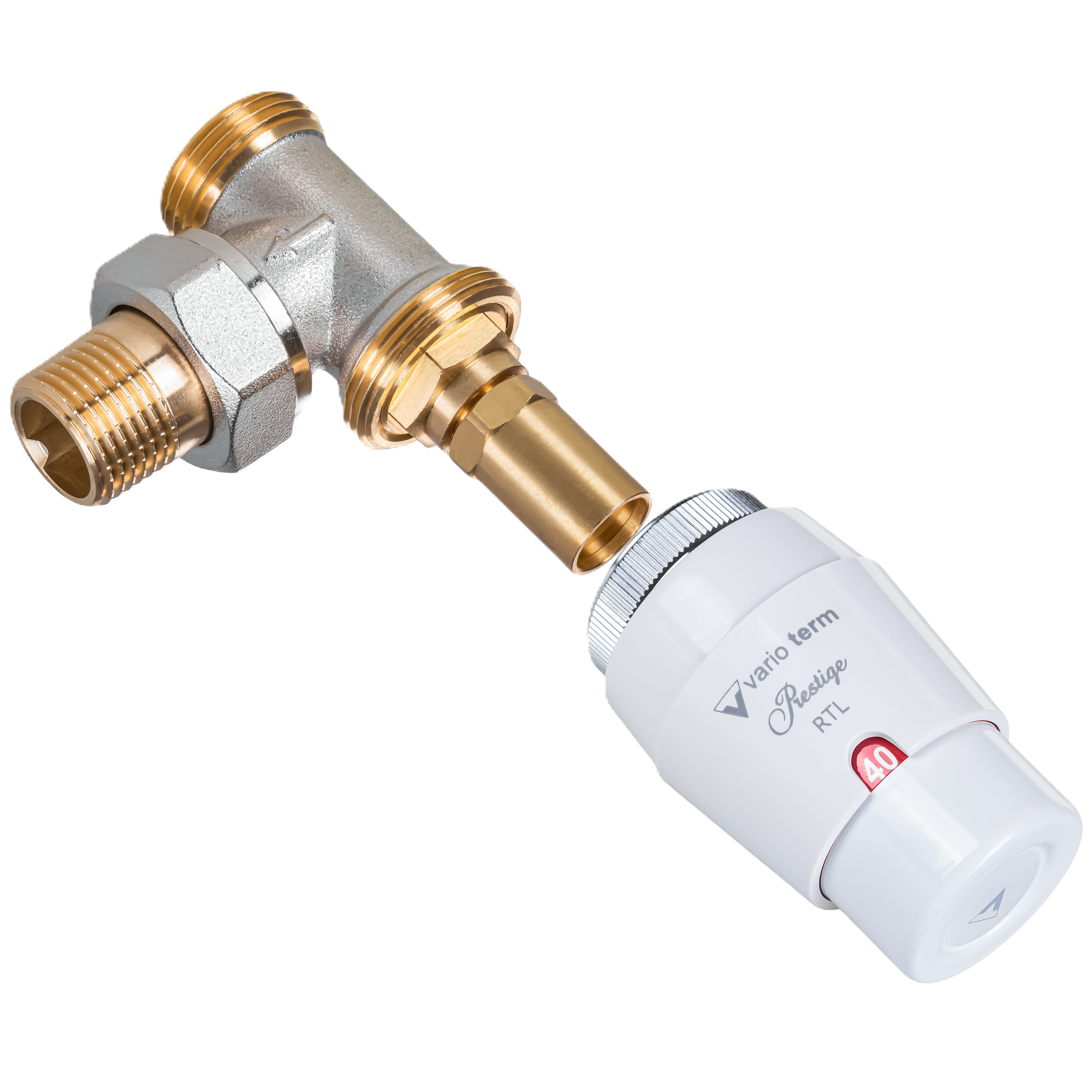 Manualny zestaw termostatyczny RTL kątowy V4_7853 PEX VARIO TERM