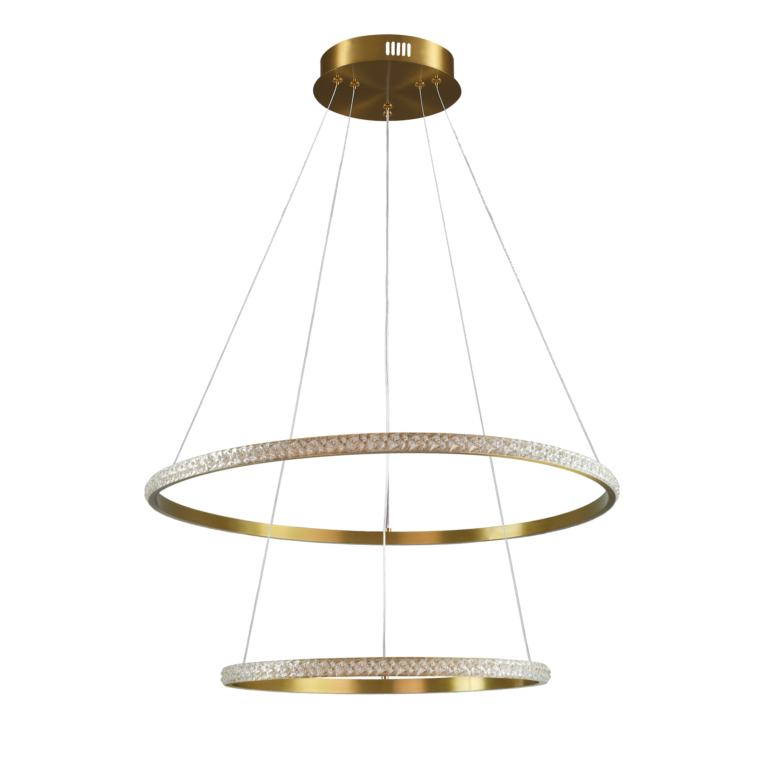 Lampa wisząca Diana 6200 lm złota LED Goldlux