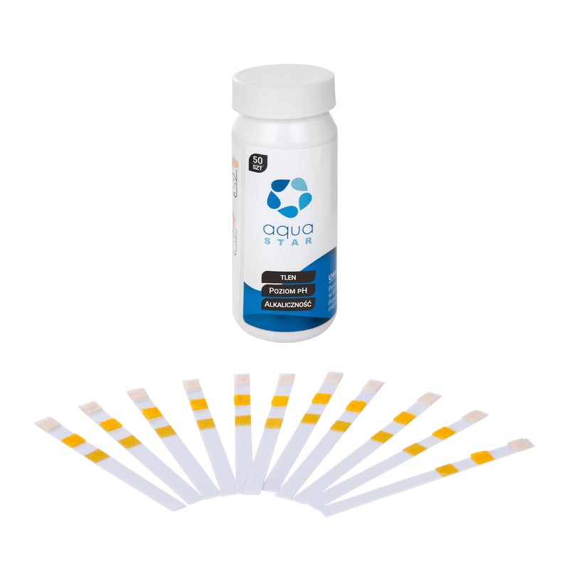 Paski test do kontroli pH wody w basenie 3w1 50 szt. Aqua Star
