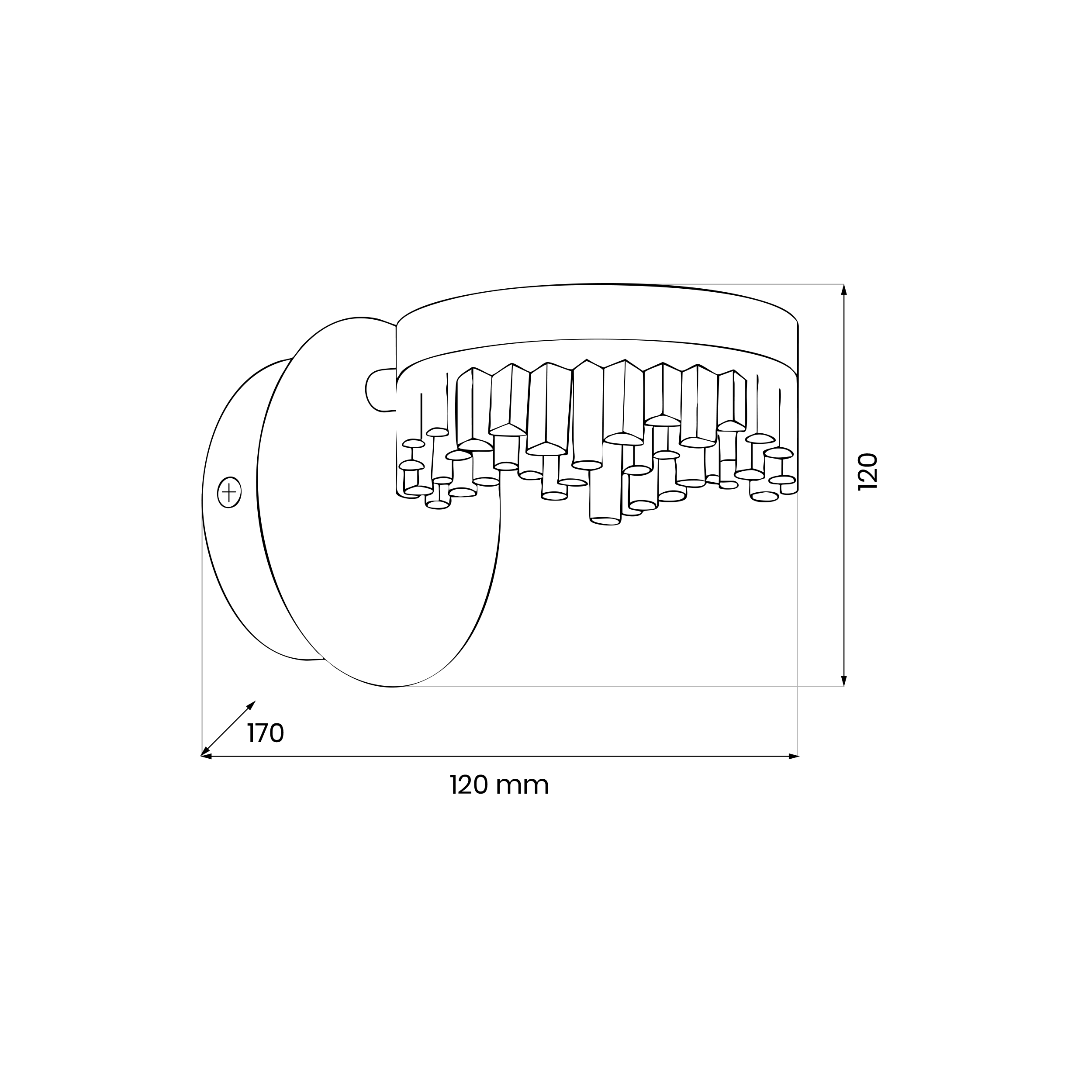 Kinkiet Preciosa złoty LED 320 lm Eko-Light - 4