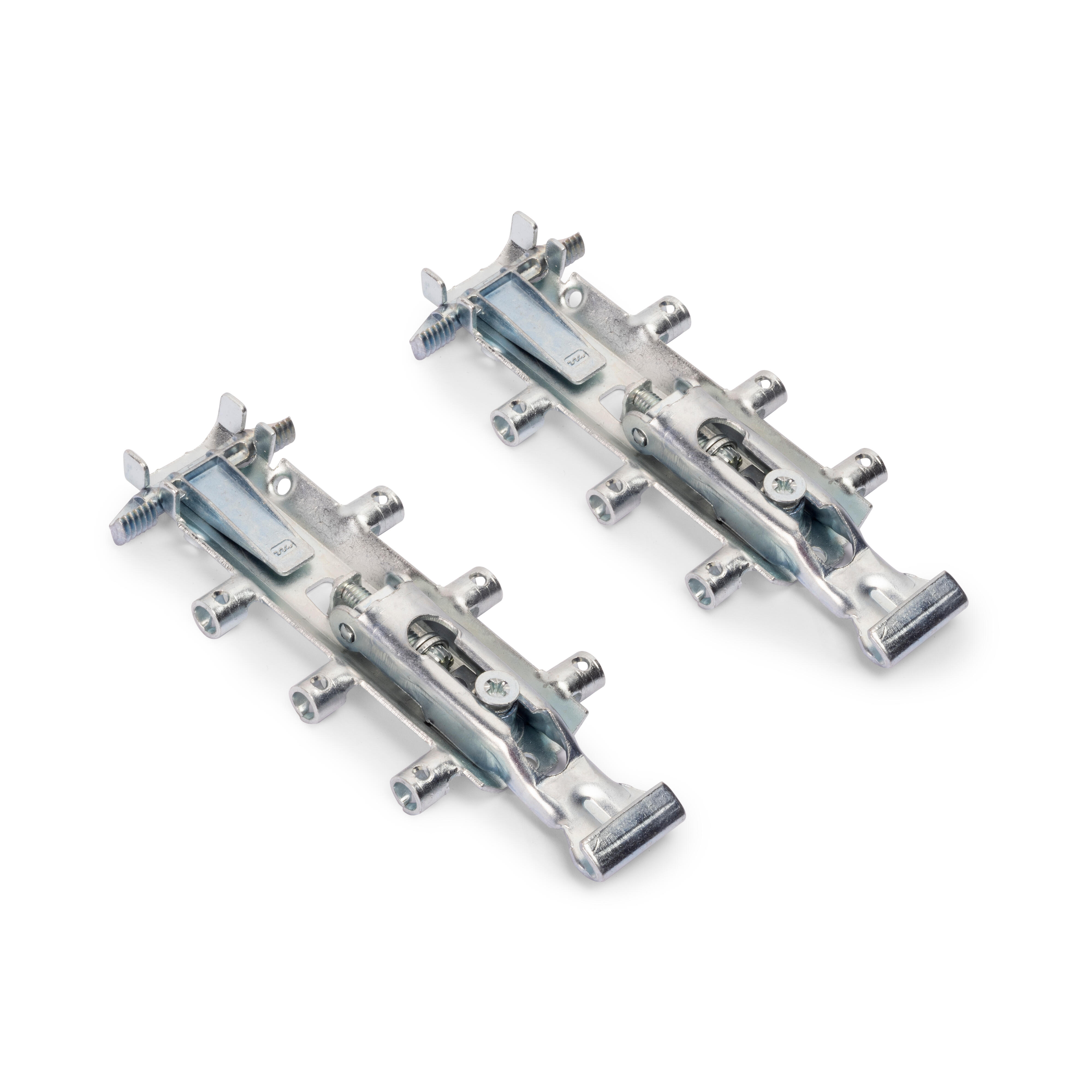 KIT COLGADORES OCULTOS PARA MODULOS ALTOS  CON PLETINA, ACERO CINCADO - 6