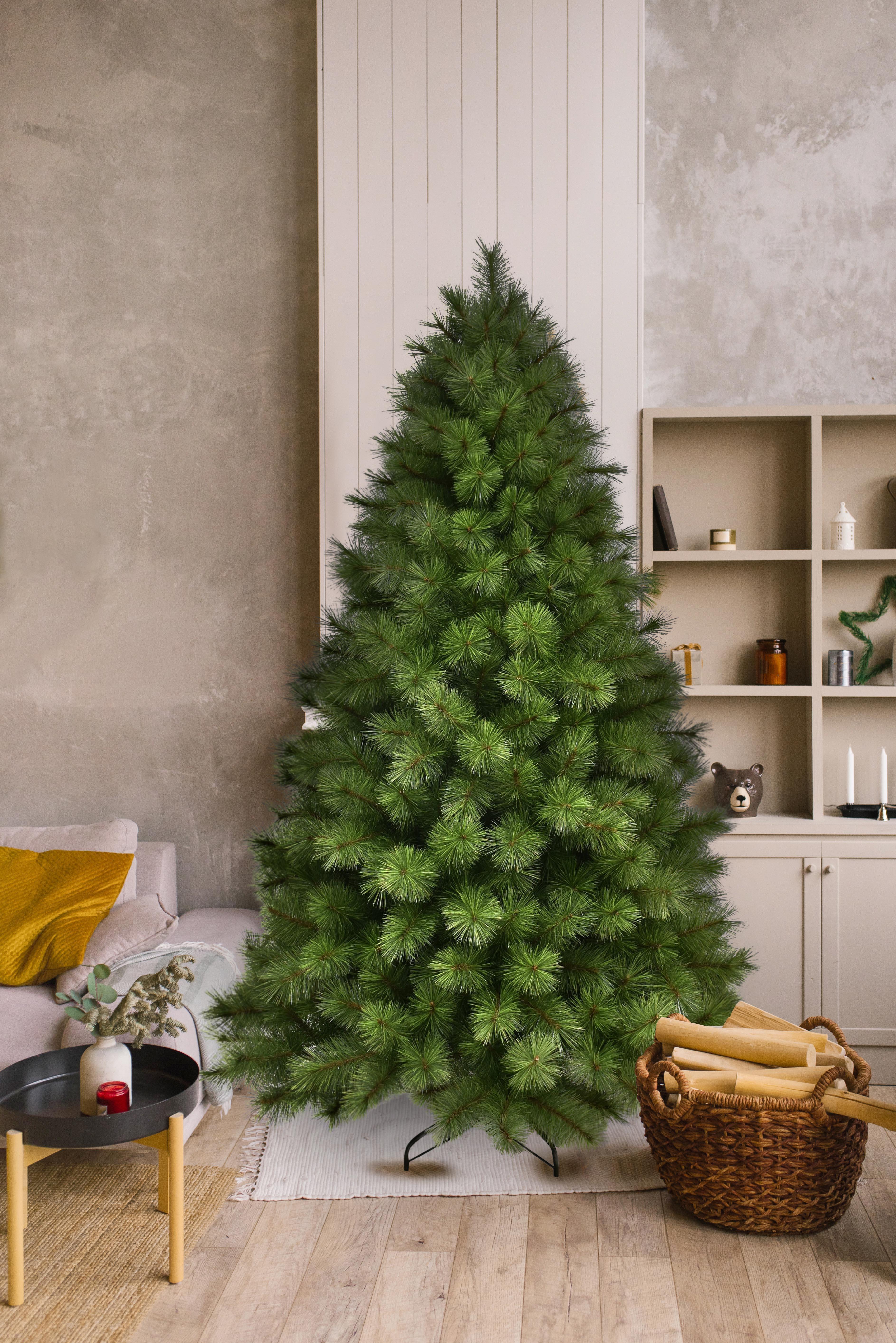 Albero di Natale artificiale Montgomery verde H 180 cm x Ø 120 cm - 2