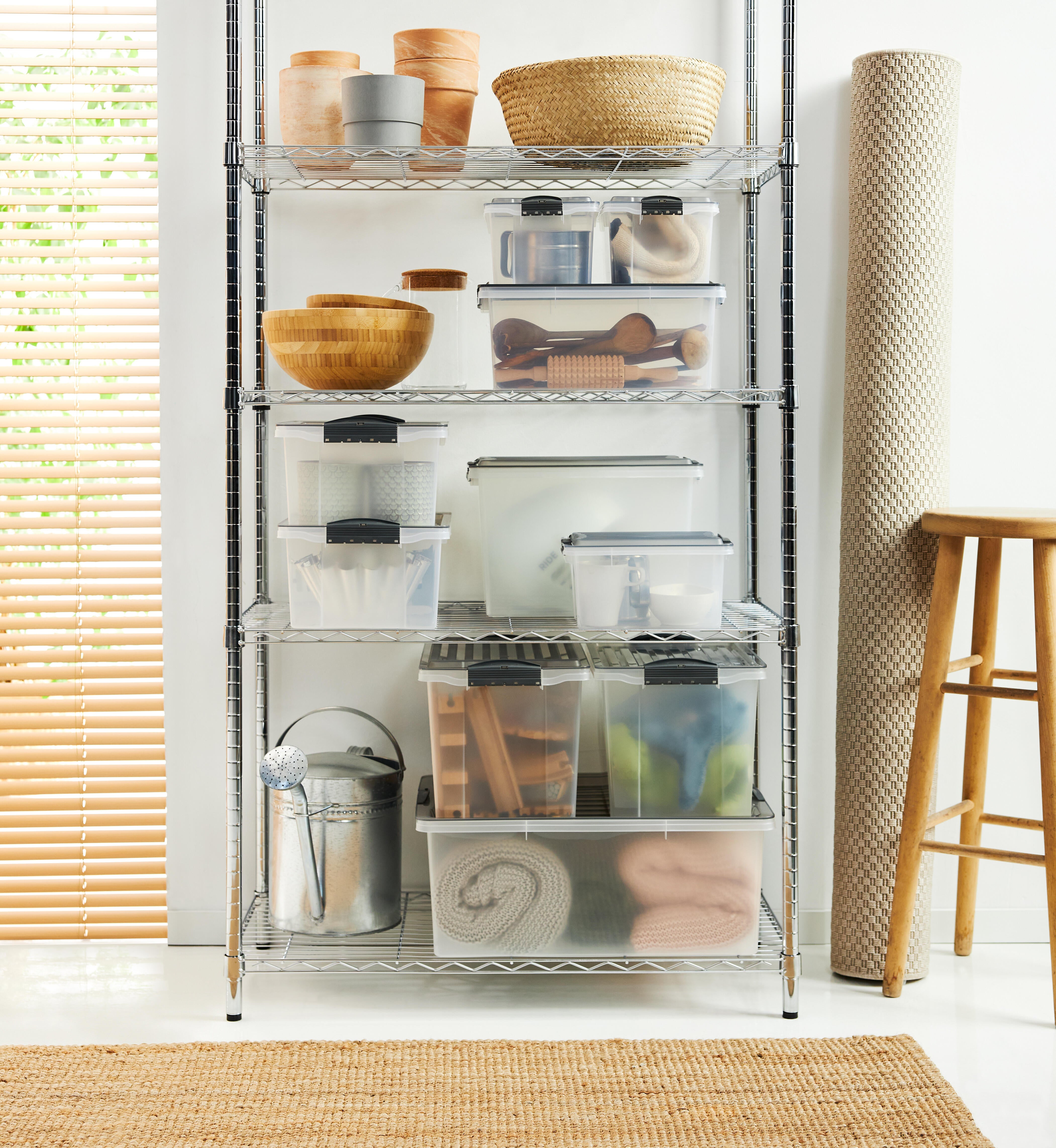 Set 3 Contenitori 19 lt COMPACT L 40 x H 34.4 x P 28 cm trasparente  - 2
