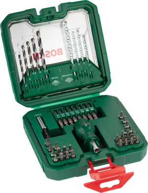 Trapano A Percussione Bosch EasyImpact 600 + Set Accessori 173 Pezzi – 600 W, Valigetta, Per Muratura E Legno