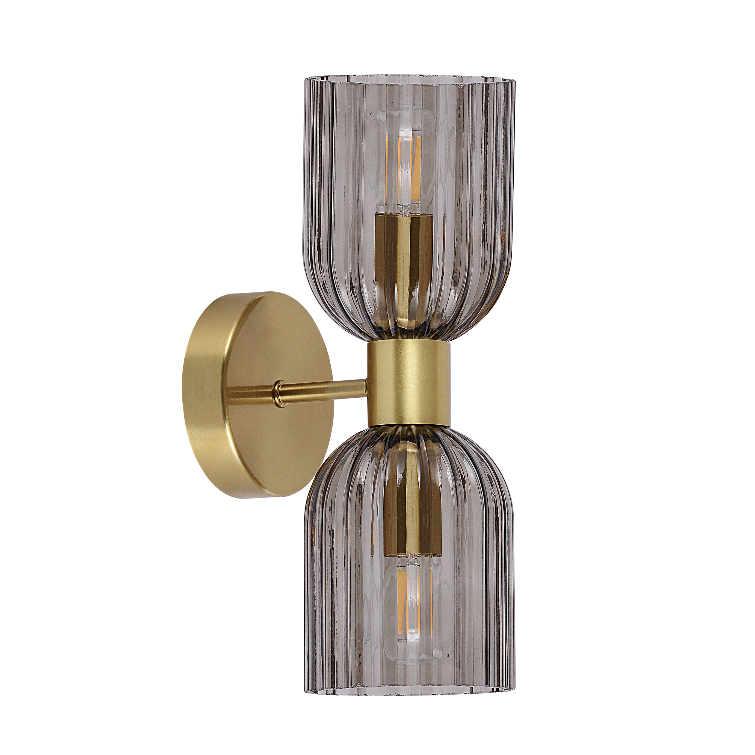 Aplique de pared dorado E14 2 luces de acero Piegha IP20 - 4