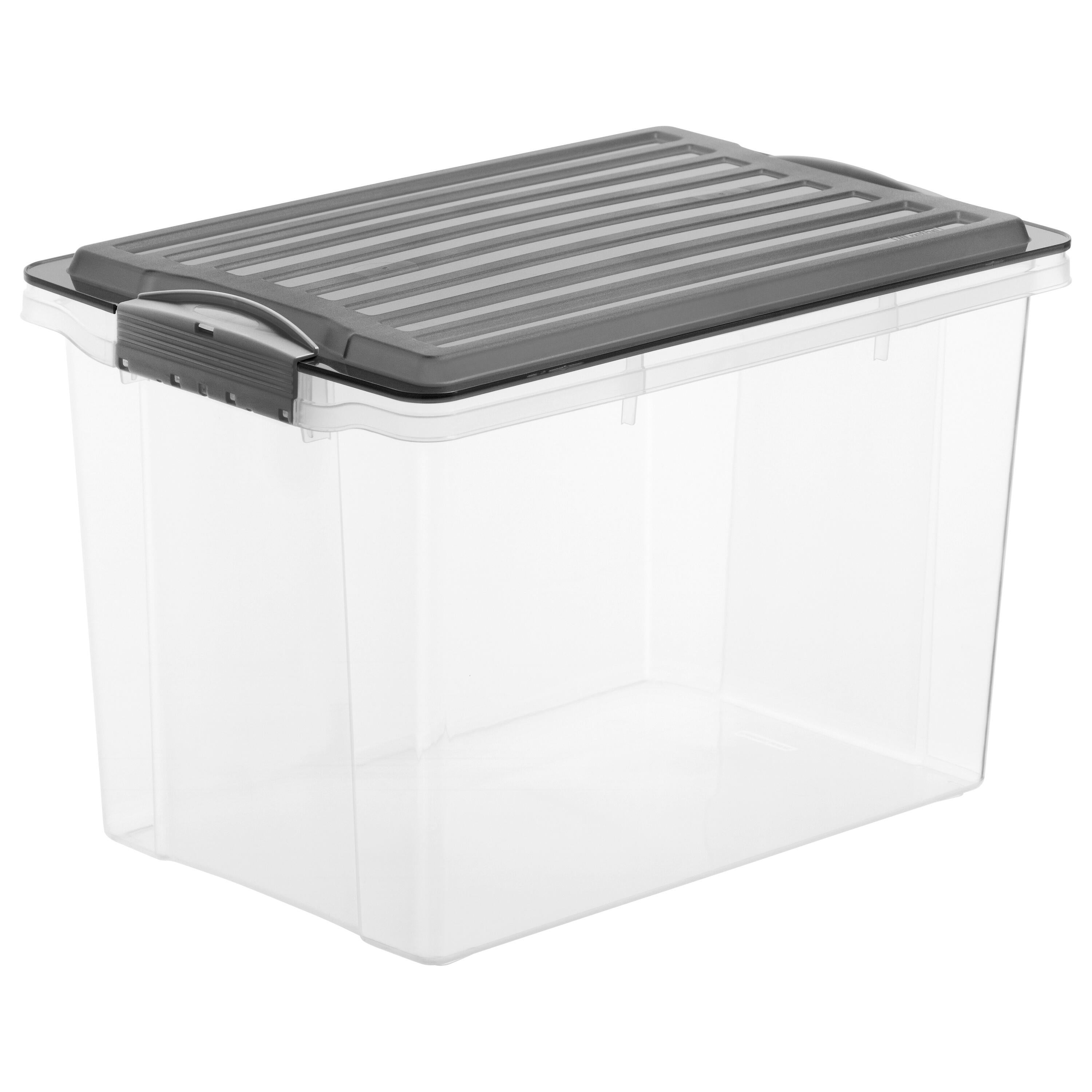 Set 3 Contenitori 19 lt COMPACT L 40 x H 34.4 x P 28 cm trasparente  - 5