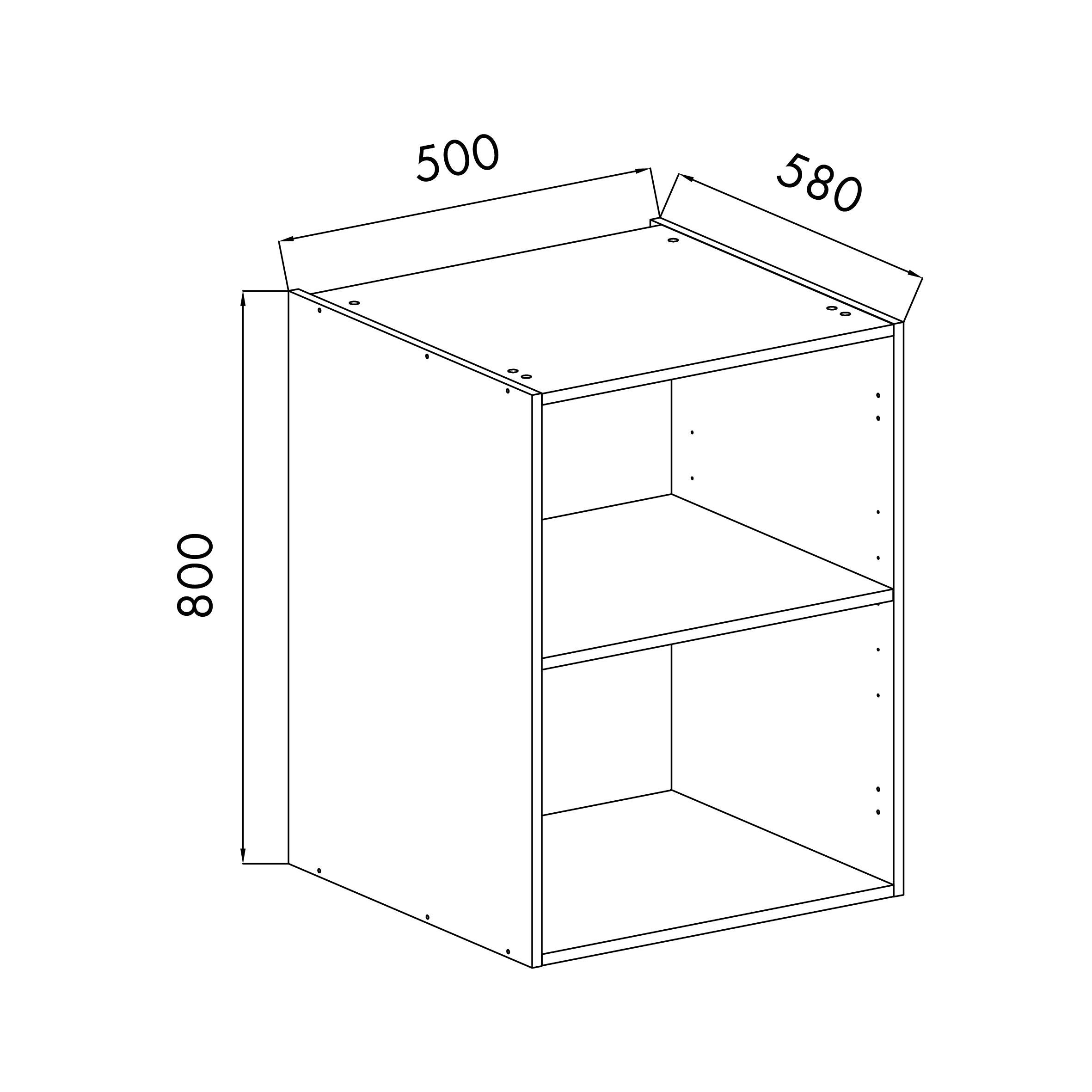 MÓDULO COCINA BLANCO BAJO 80X50X58CM - 2