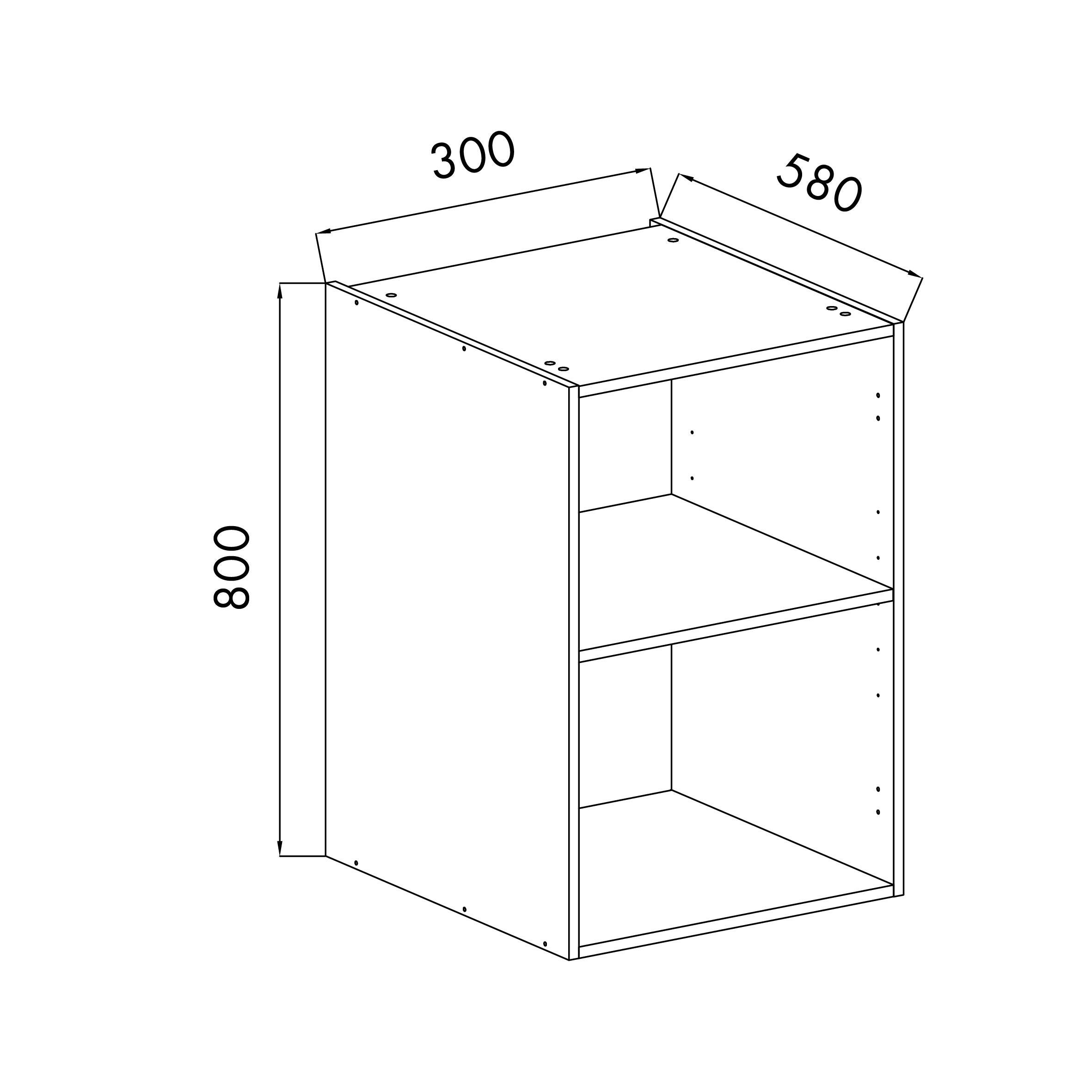 MÓDULO COCINA BLANCO BAJO 80X30X58CM - 2