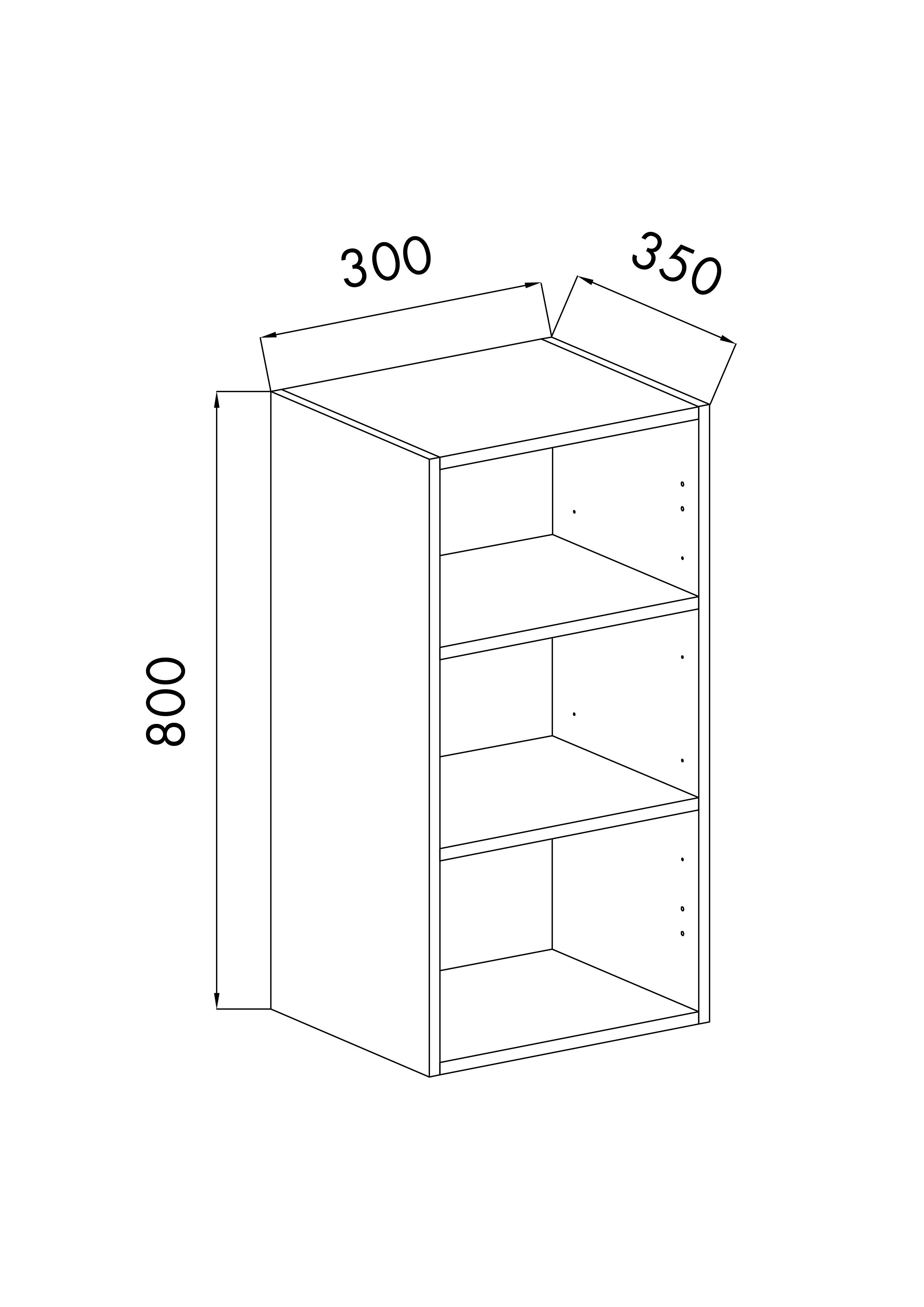 MÓDULO COCINA BLANCO ALTO 80X30X35CM - 2