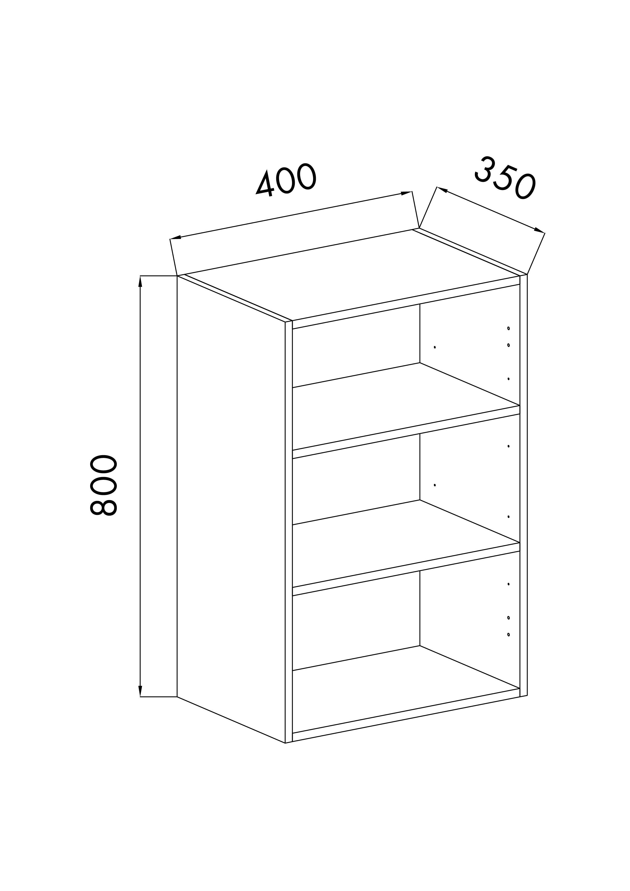 MÓDULO COCINA BLANCO ALTO 80X40X35CM - 2