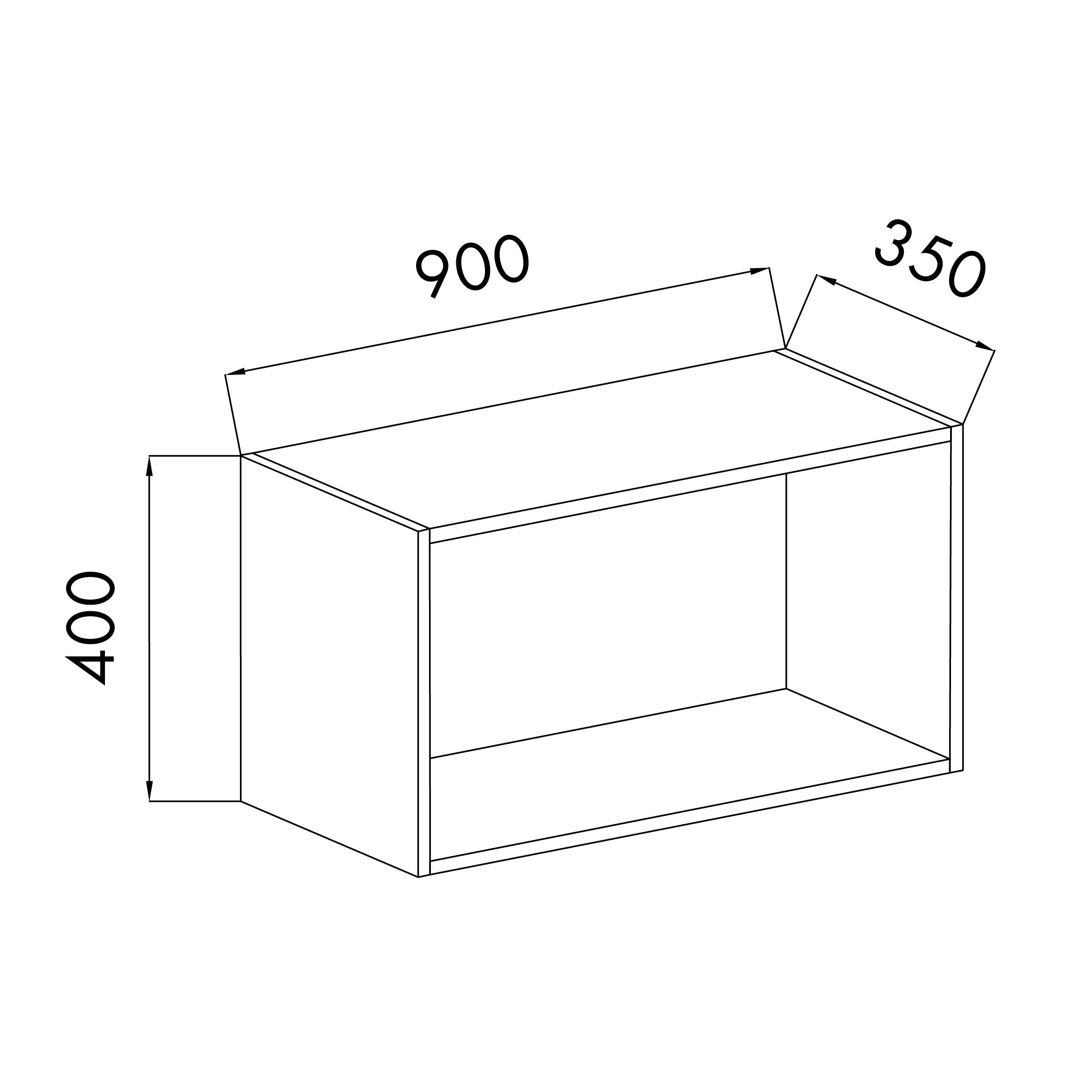MÓDULO COCINA BLANCO ALTO 40X90X35CM - 2