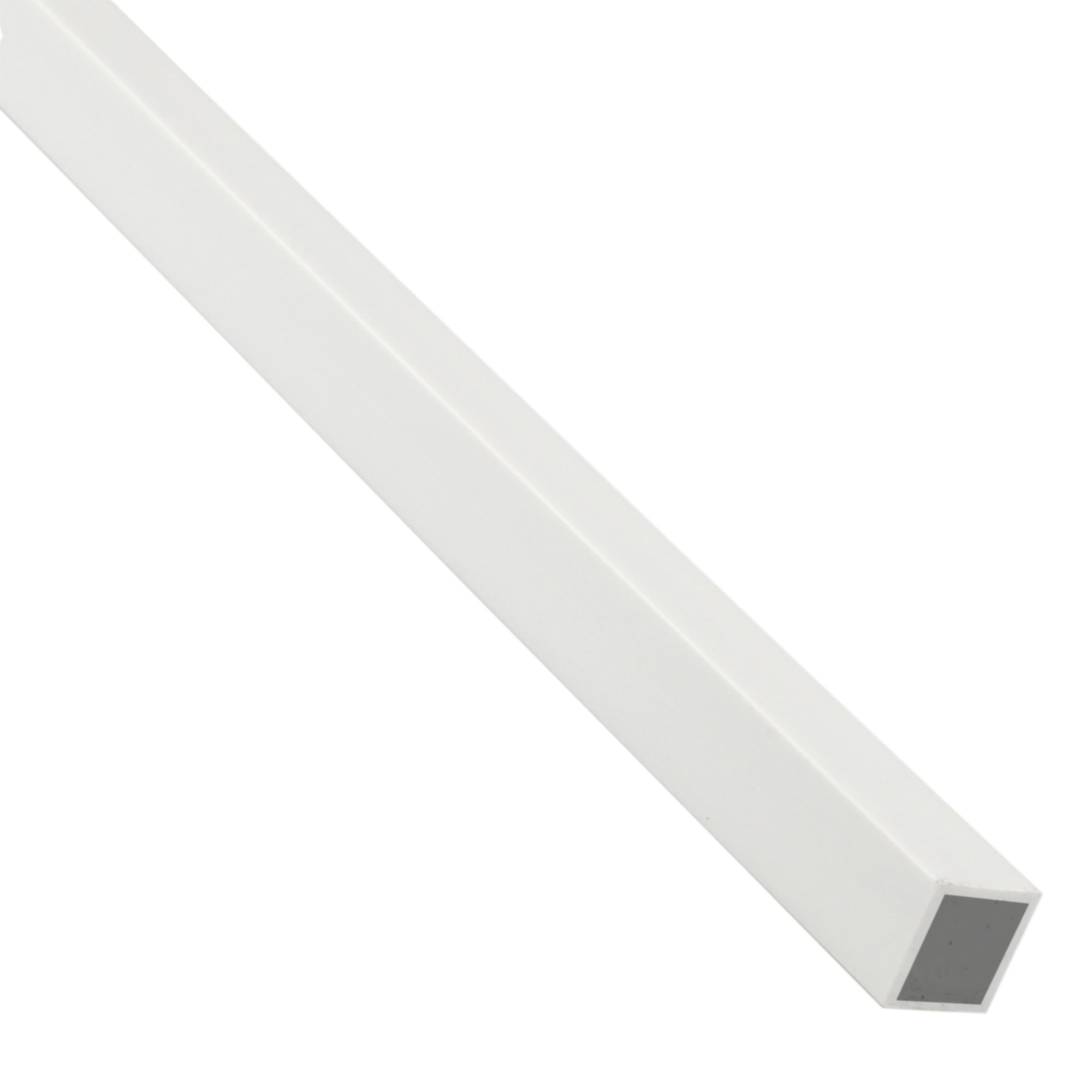 Tube carré pvc blanc lisse, L.1000 mm | Leroy Merlin