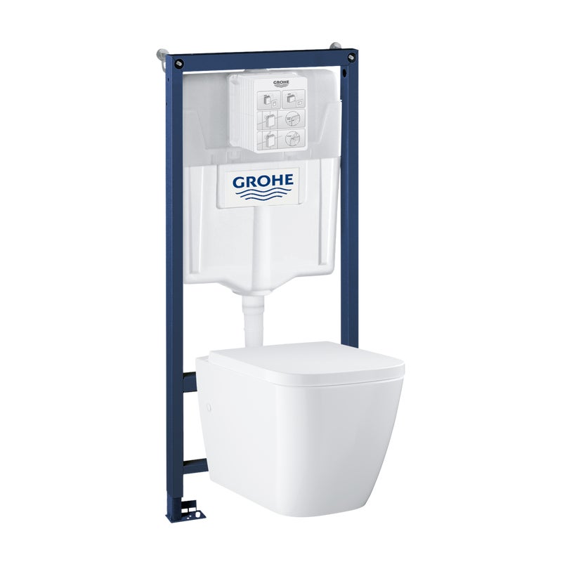 Zestaw podtynkowy WC z miską bezkołnierzową i deską Clova Square Grohe