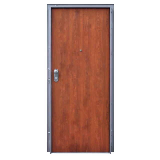 PORTA SEGURANÇA SAPELLY/BRANCO 200X80CM DIREITA