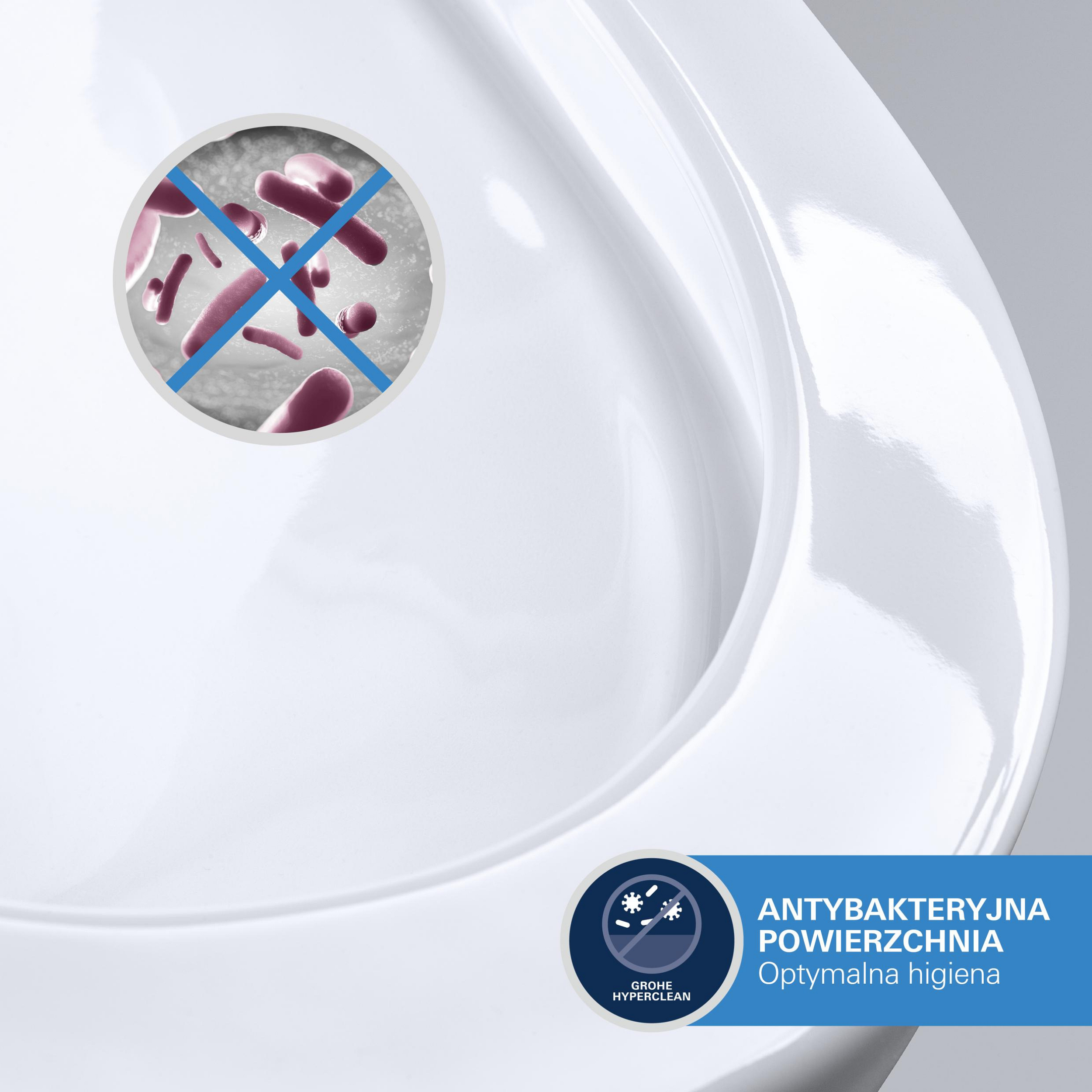 Zestaw podtynkowy WC Euro 3w1 stelaż + miska WC wirowa bezkołnierzowa + deska wolnoopadająca GROHE - 4