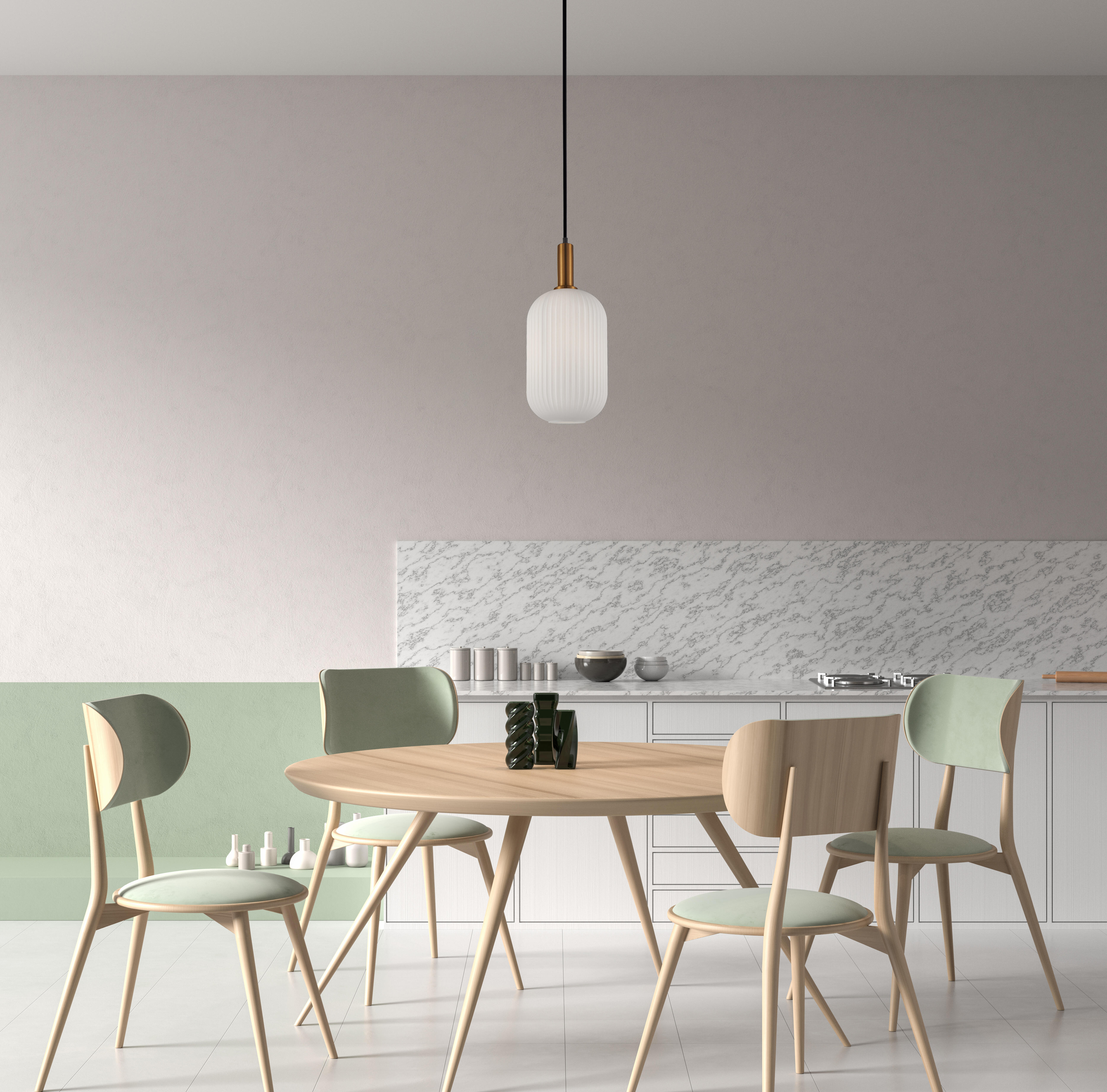 Lampa wisząca Della złota 20 cm E27 Italux - 2