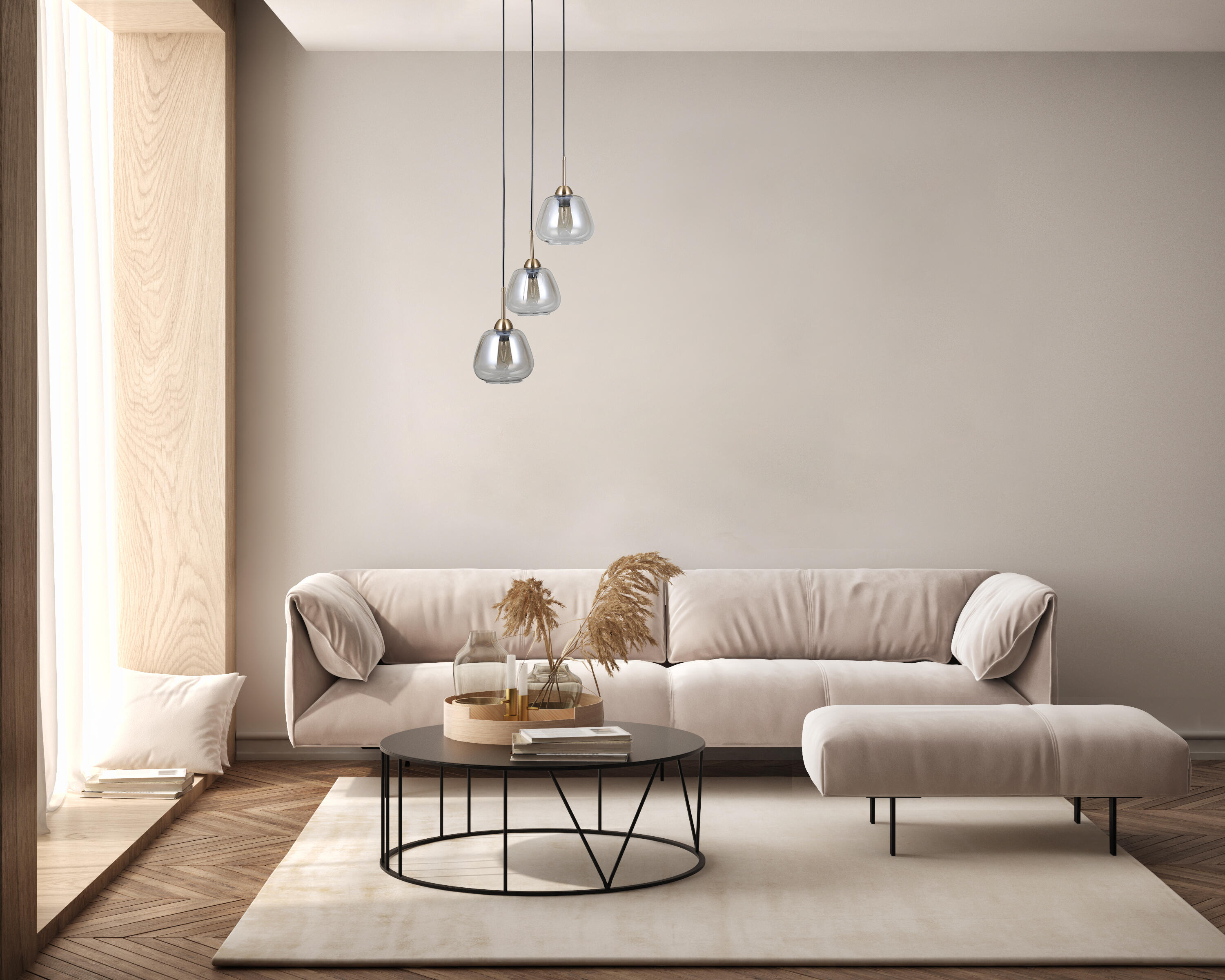 Lampa wisząca Felis złota 3 x E27 Italux - 2