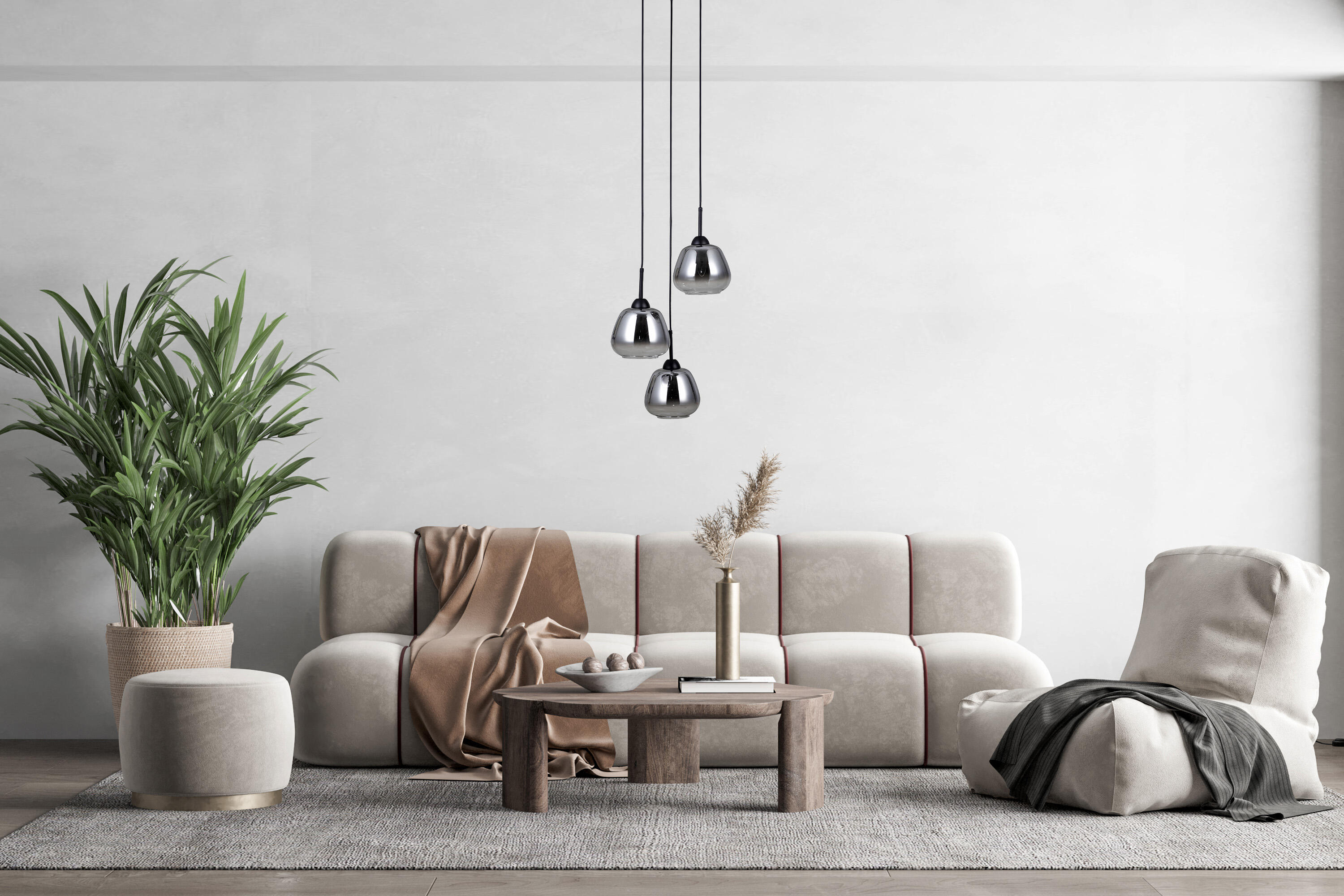 Lampa wisząca Felis czarna 3 x E27 Italux - 2