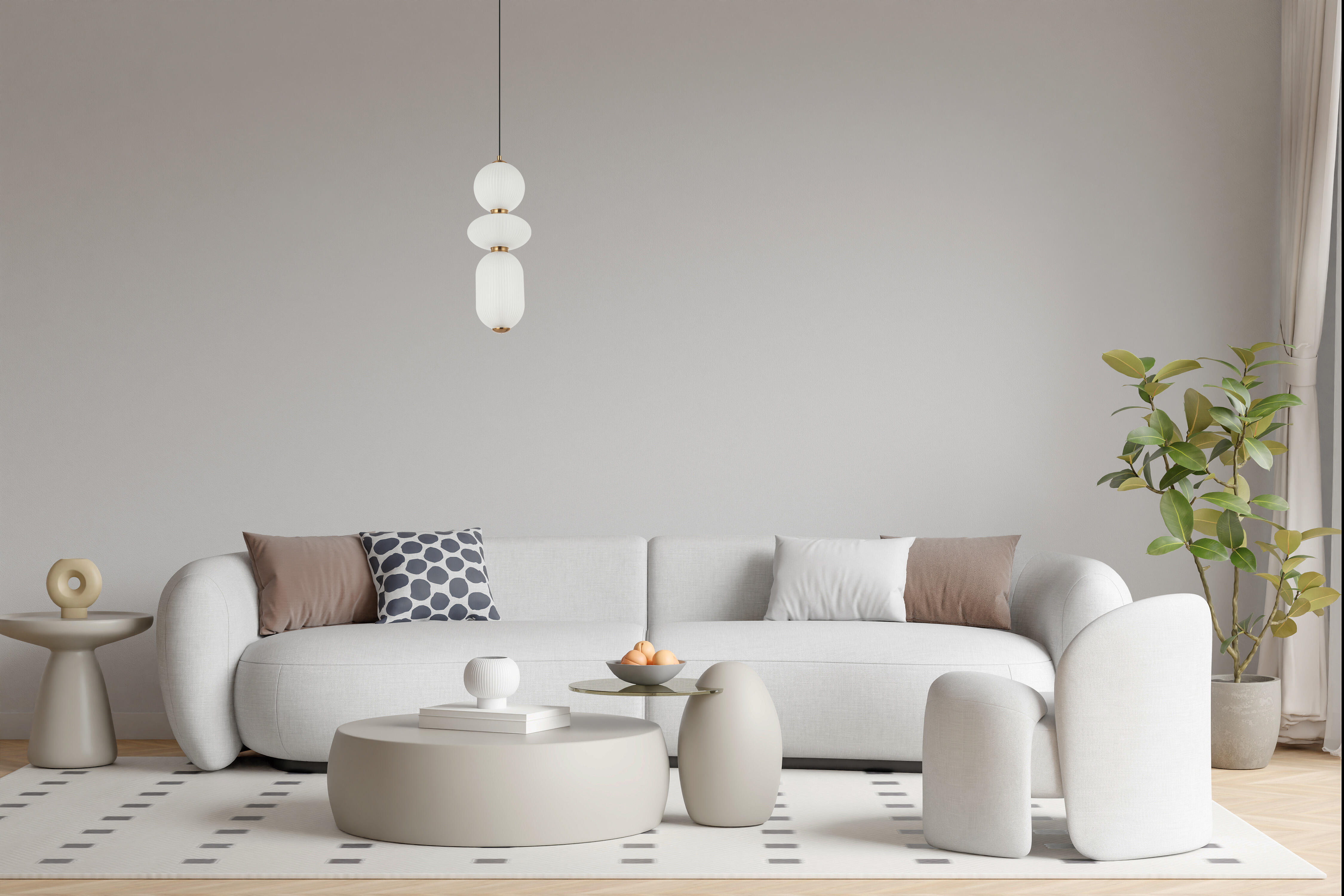 Lampa wisząca Nico szkło 1850 lm LED Italux - 2