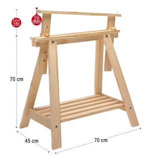 Ξύλινο καβαλέτο Π70xΥ70cm...