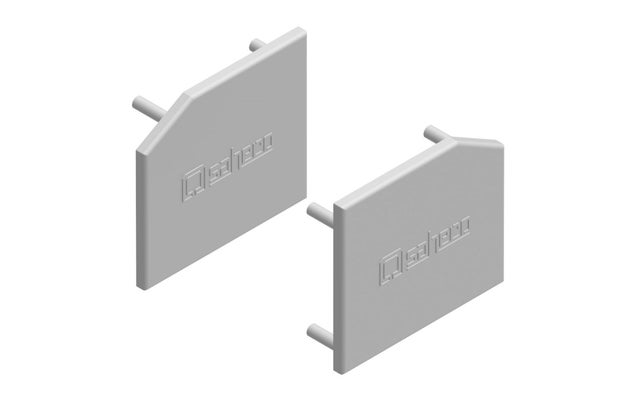 JUEGO TAPAS PARA PERFIL GUIA STAR Y PERFIL SEPARADOR. PLATA