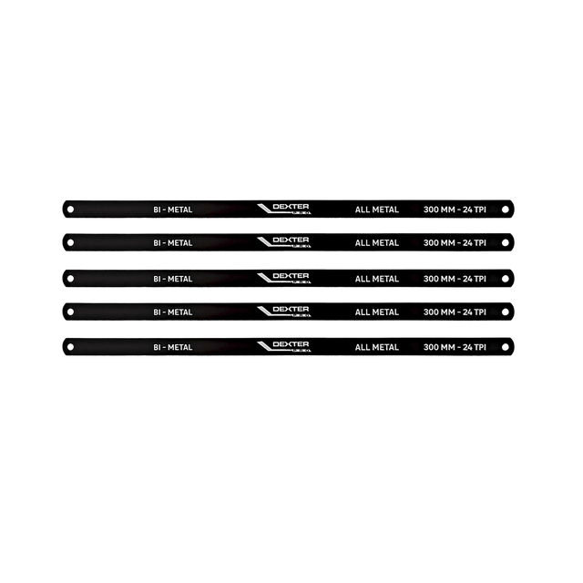5 hojas de sierra DEXTER PRO de 300 mm de longitud