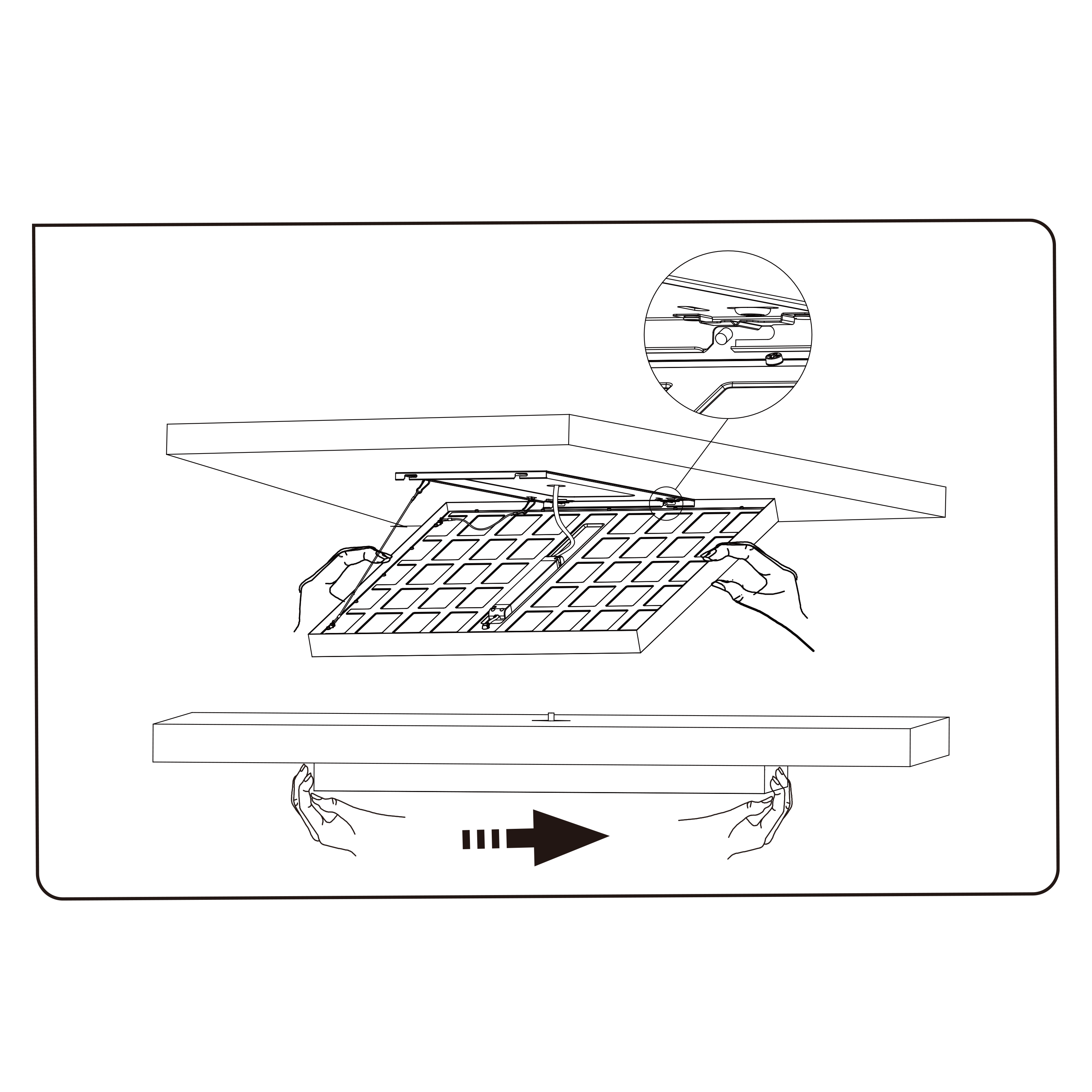 Panneau LED Ulivia 59.5 x 59.5 cm Classe A, 5400 Lm blanc neutre, INSPIRE blanc - 9