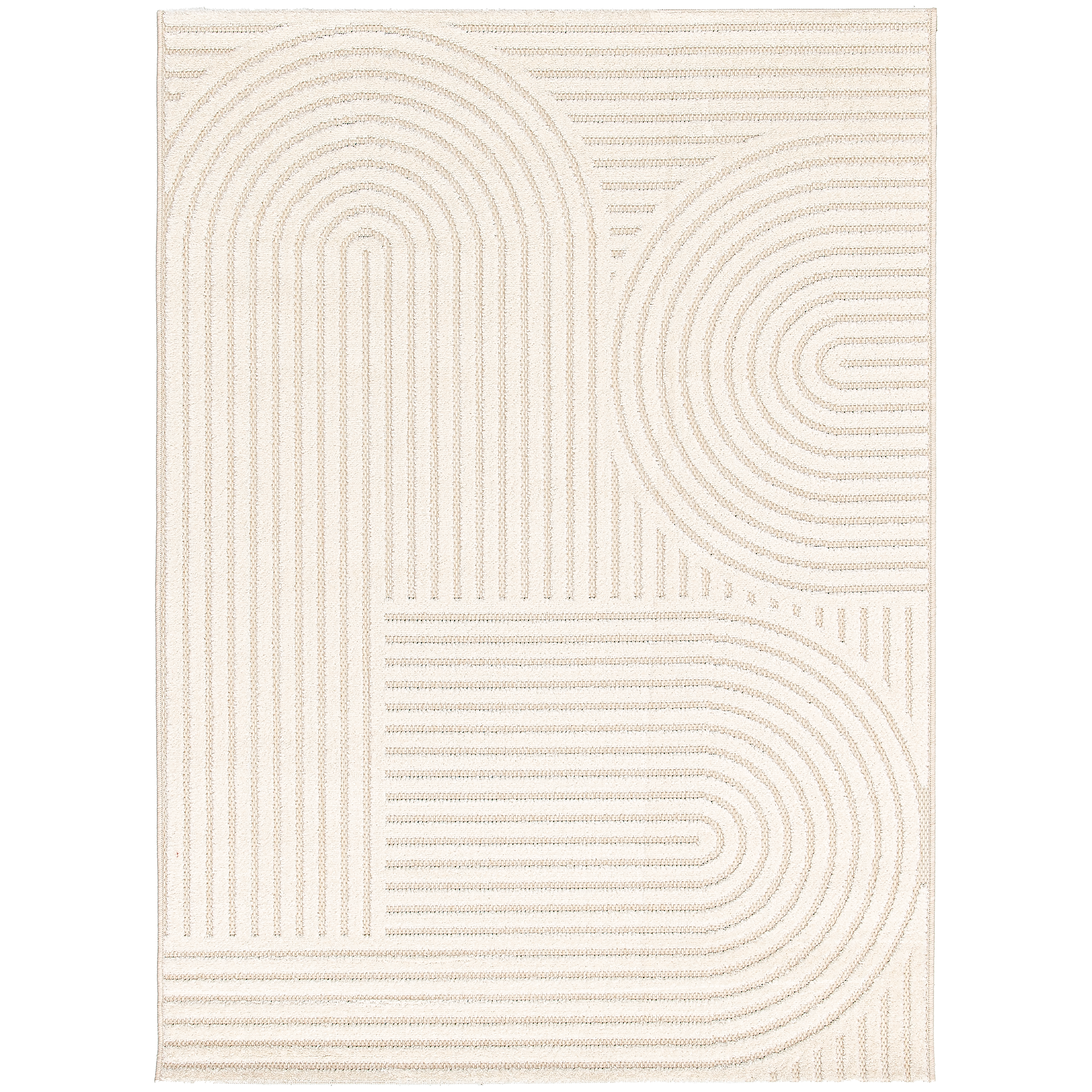 Dywan zewnętrzny i wewnętrzny 3D Inspire Loop kremowy 120 x 170 cm Inspire