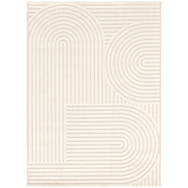 Dywan zewnętrzny i wewnętrzny 3D Inspire Loop kremowy 160 x 230 cm Inspire