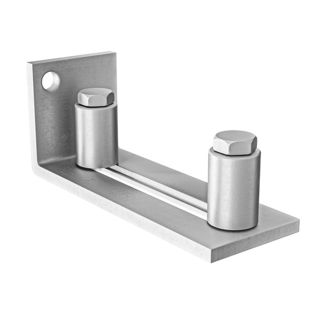 GUÍA INFERIOR PUERTA CORREDERA INOX 105X40X40MM