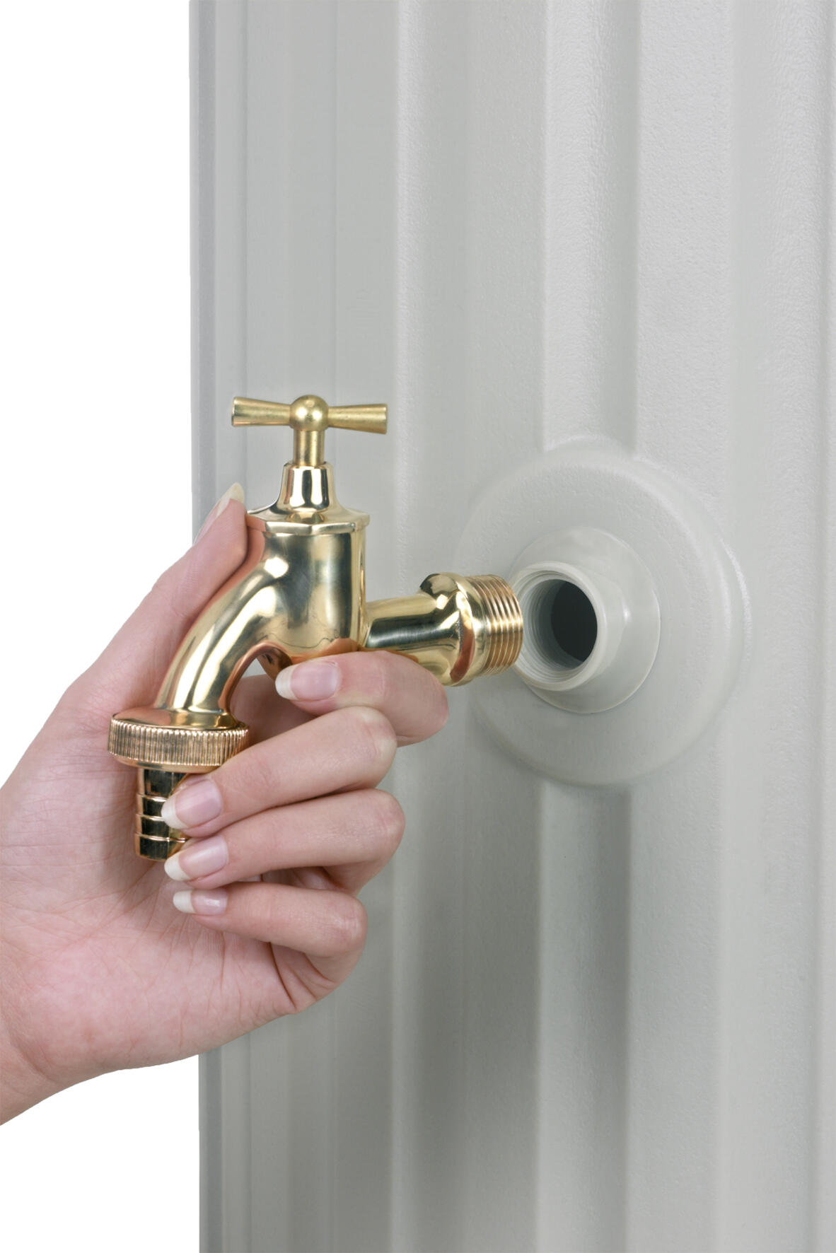 Récupérateur d'eau cylindrique sable, 1000 l - 2