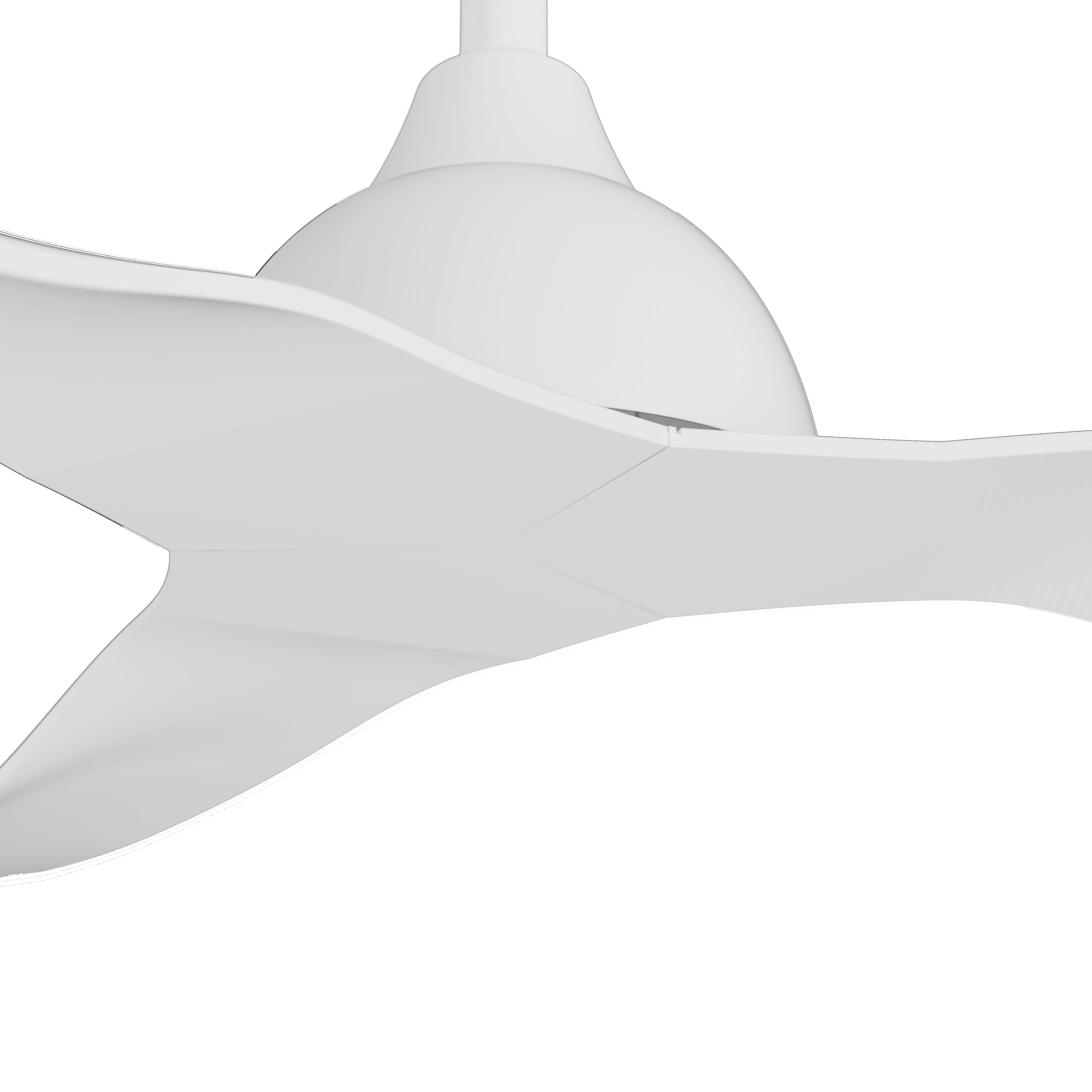 VENTILADOR DE TECHO SIN LUZ Ø132CM BLANCO - 2