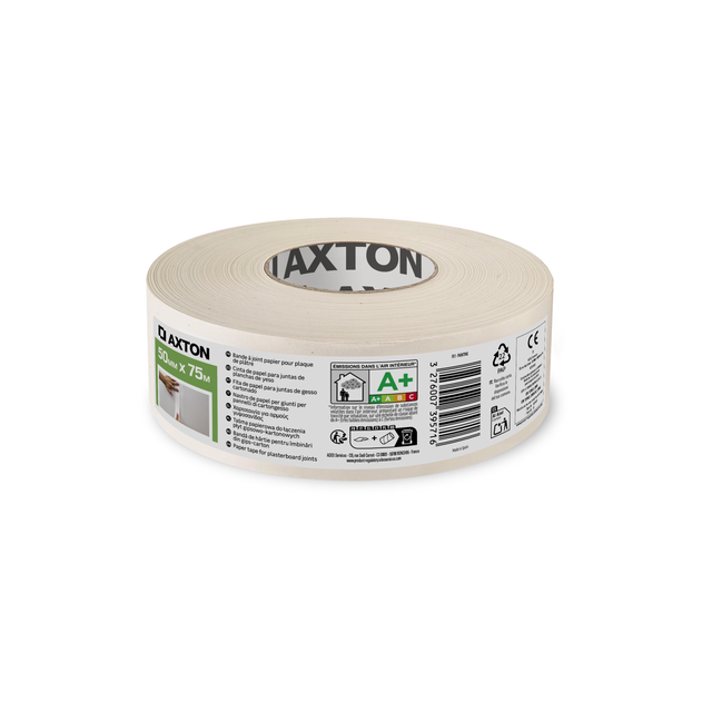 Bande à joint papier AXTON l.50 mm x L.75 m