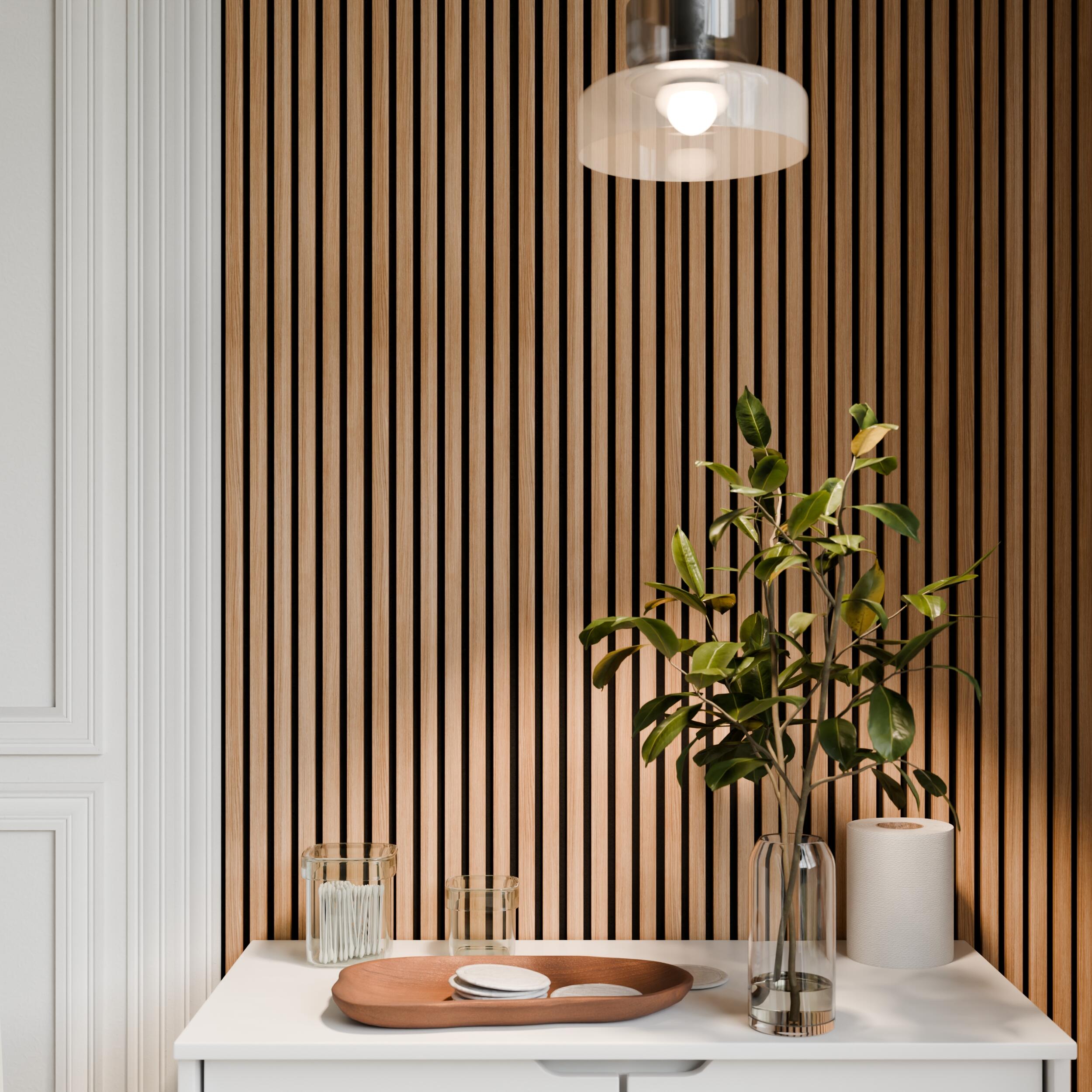 Panele ścienne lamele na filcu 270x30 cm Dąb Arda 6 lameli - 6
