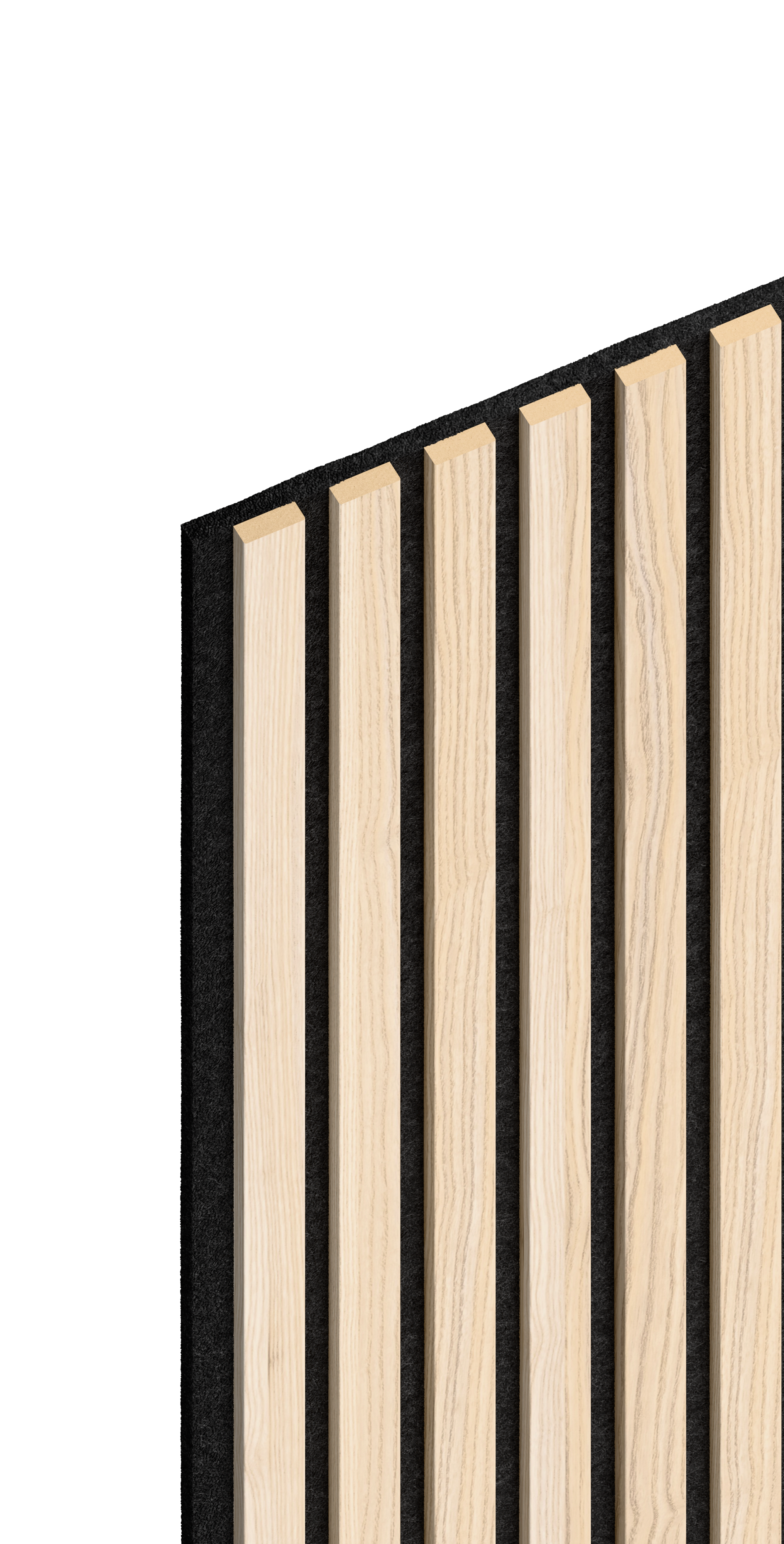 Panele ścienne lamele na filcu 270x30 cm Jesion 6 lameli