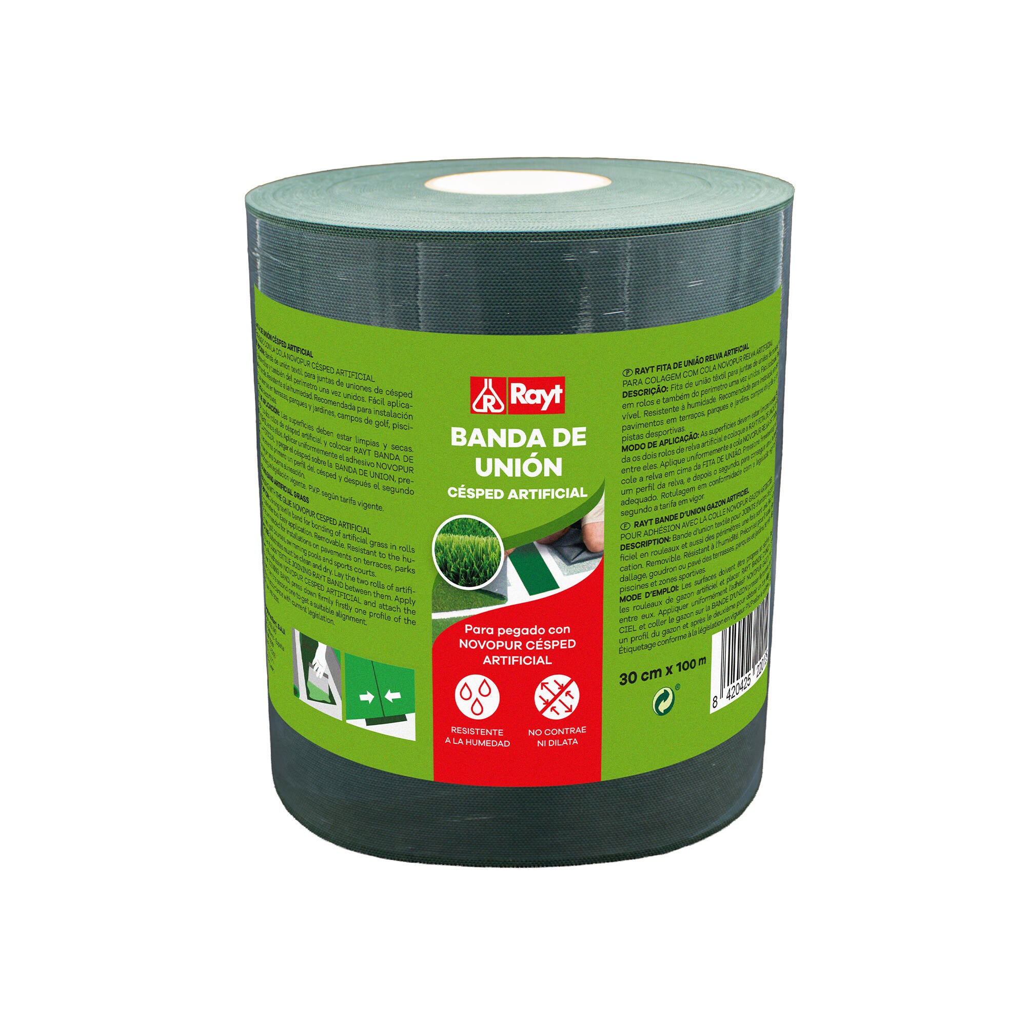 Rollo de cinta geotextil para instalación de césped artificial 30 cm x 100 m - 2