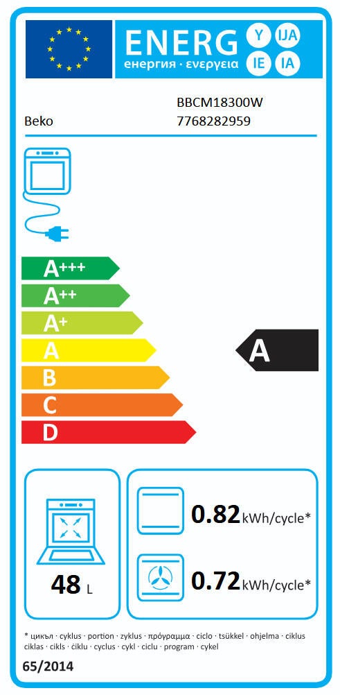 Piekarnik do zabudowy BBCM 18300W biały Beko - 2