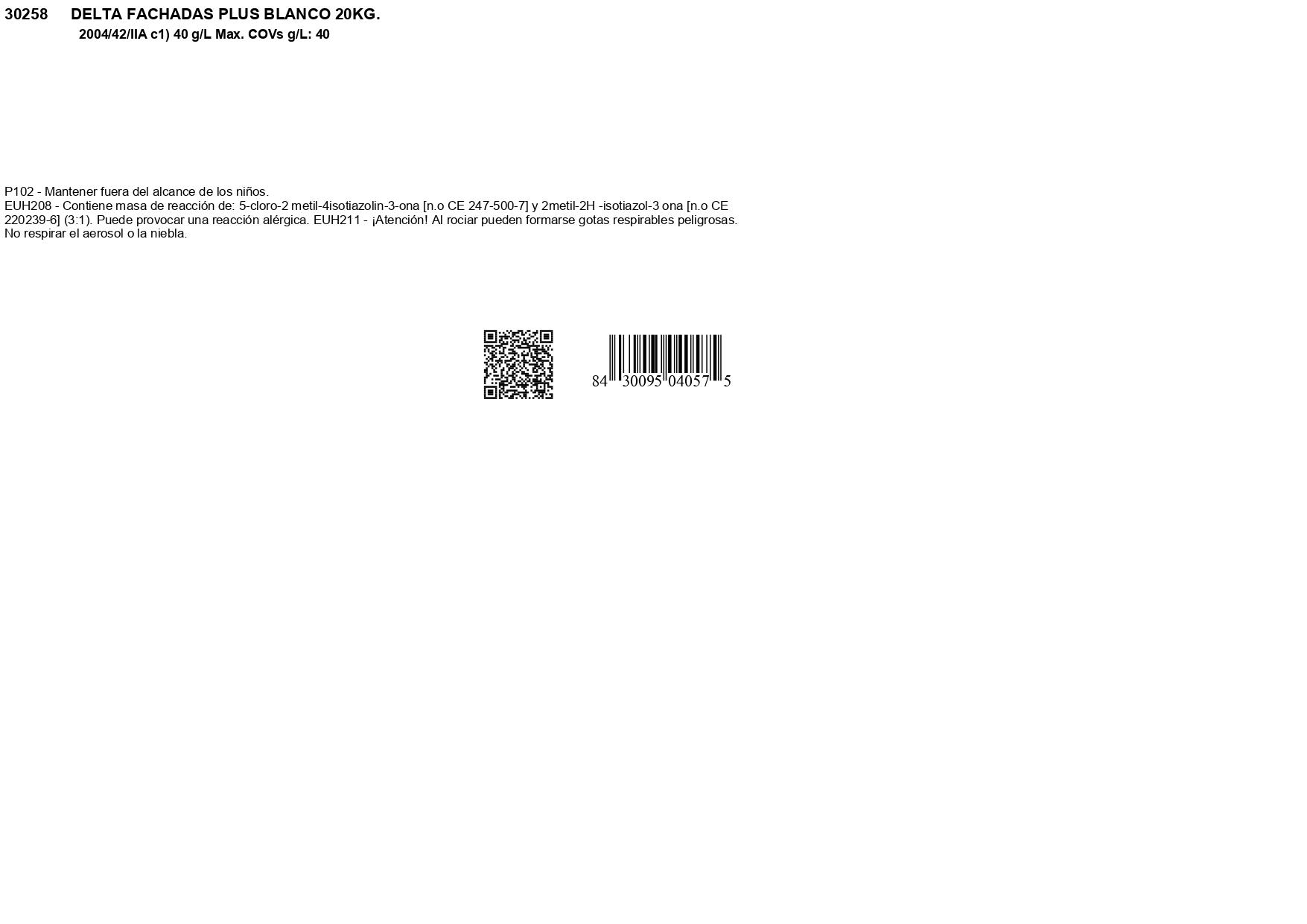 REVESTIMIENTO FACHADAS DELTA PLUS  20KG BLANCO - 4