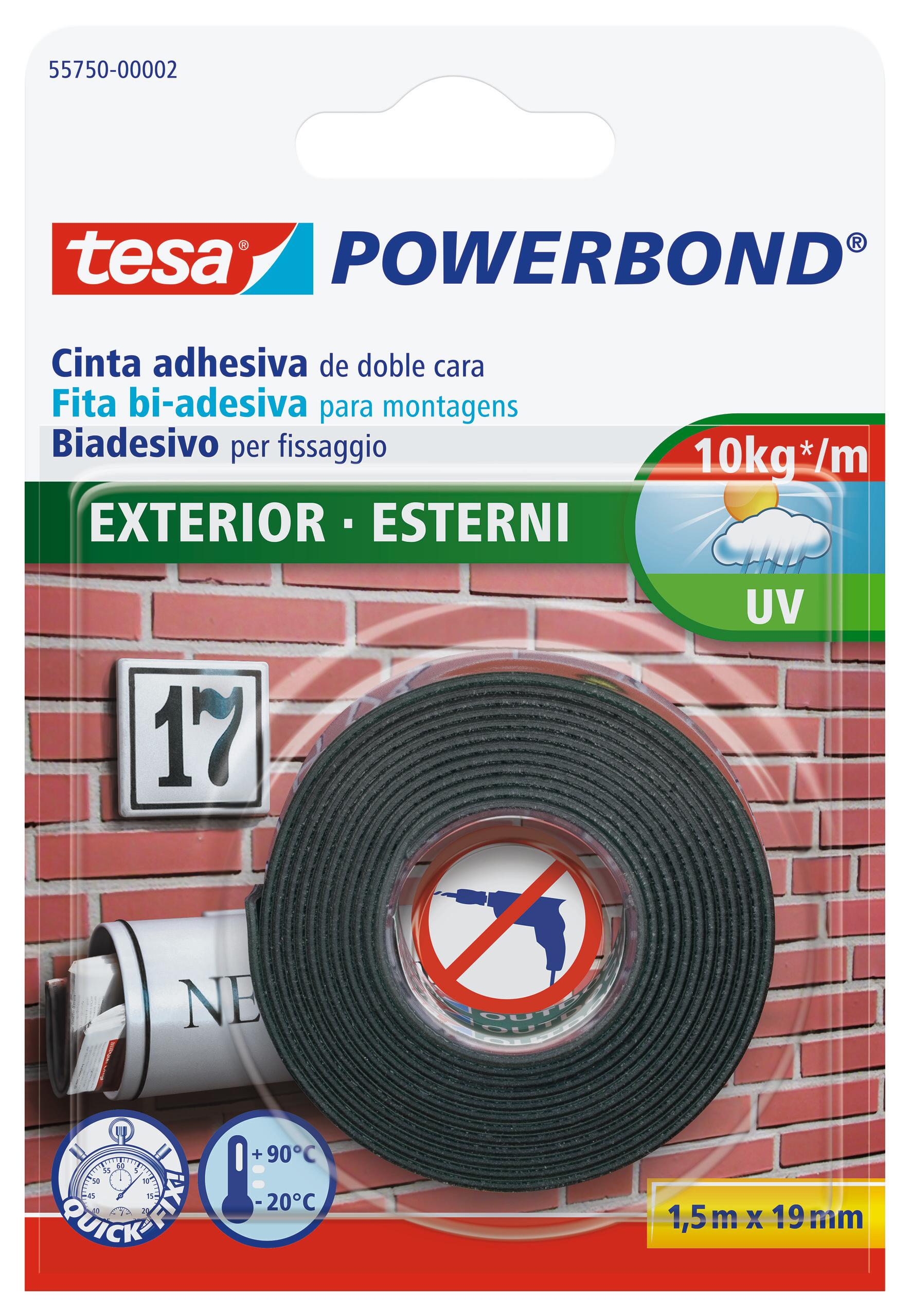 Fita dupla face para exterior TESA POWERBOND 1.5MX19MM - 5
