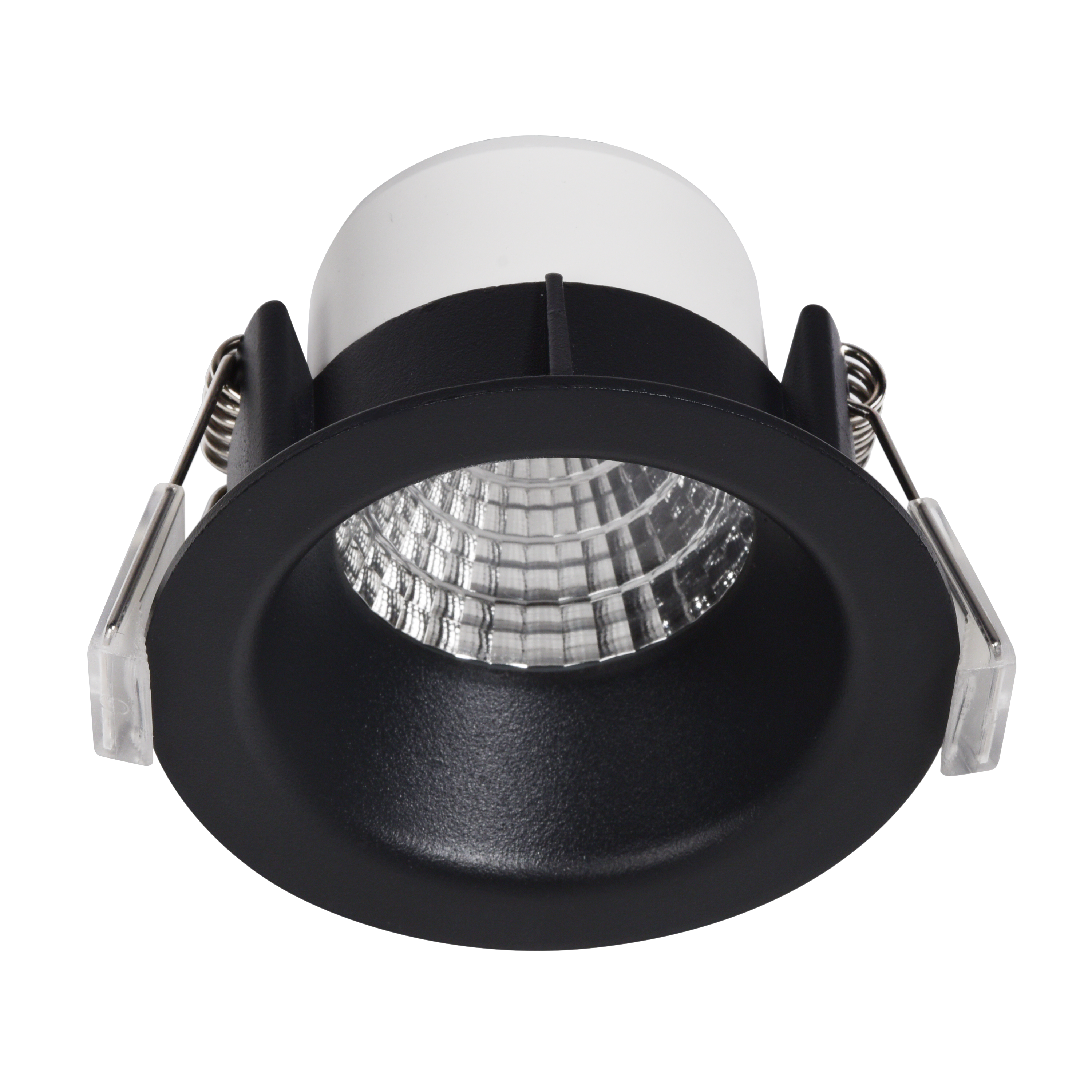 Oprawa wpuszczana Edolo LED 730 lm 4.2W barwa od ciepłej do zimnej czarny 8.5 cm IP44 Inspire