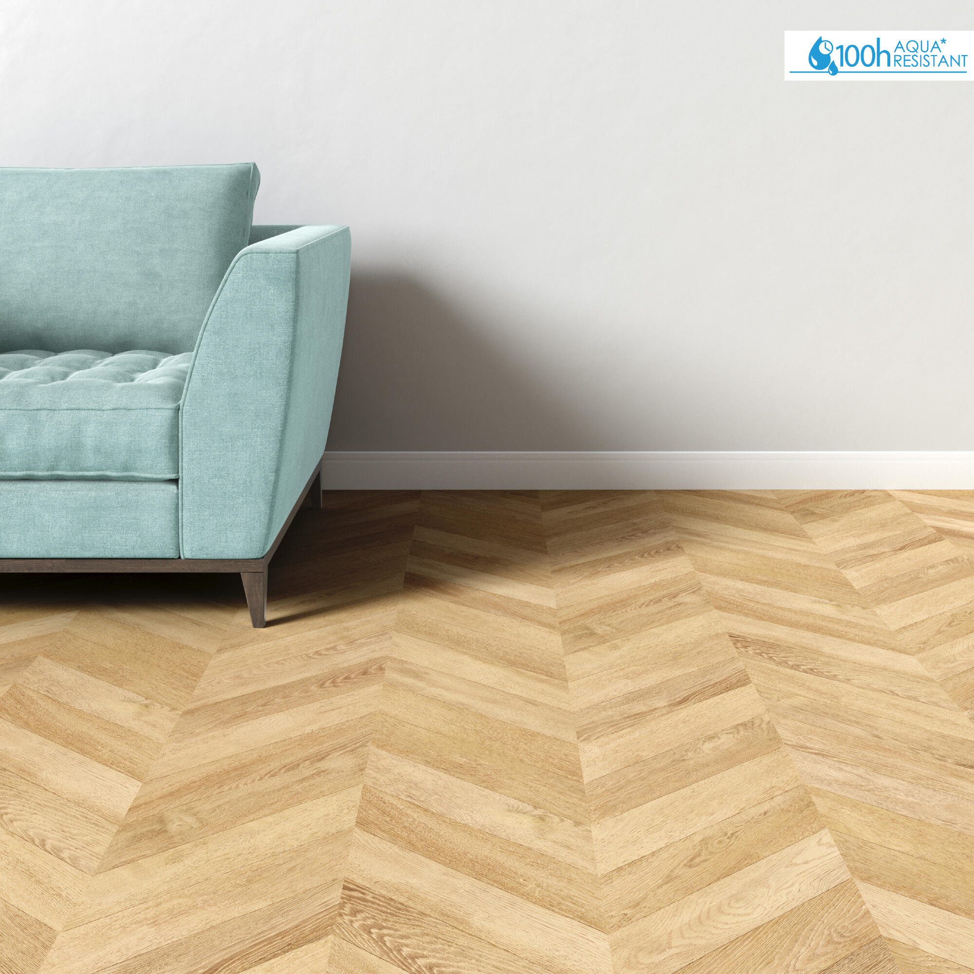 Suelo laminado extrem ESPIGA CASUAL resistente al agua 100h 8mm espesor AC6 NAT340 - 4