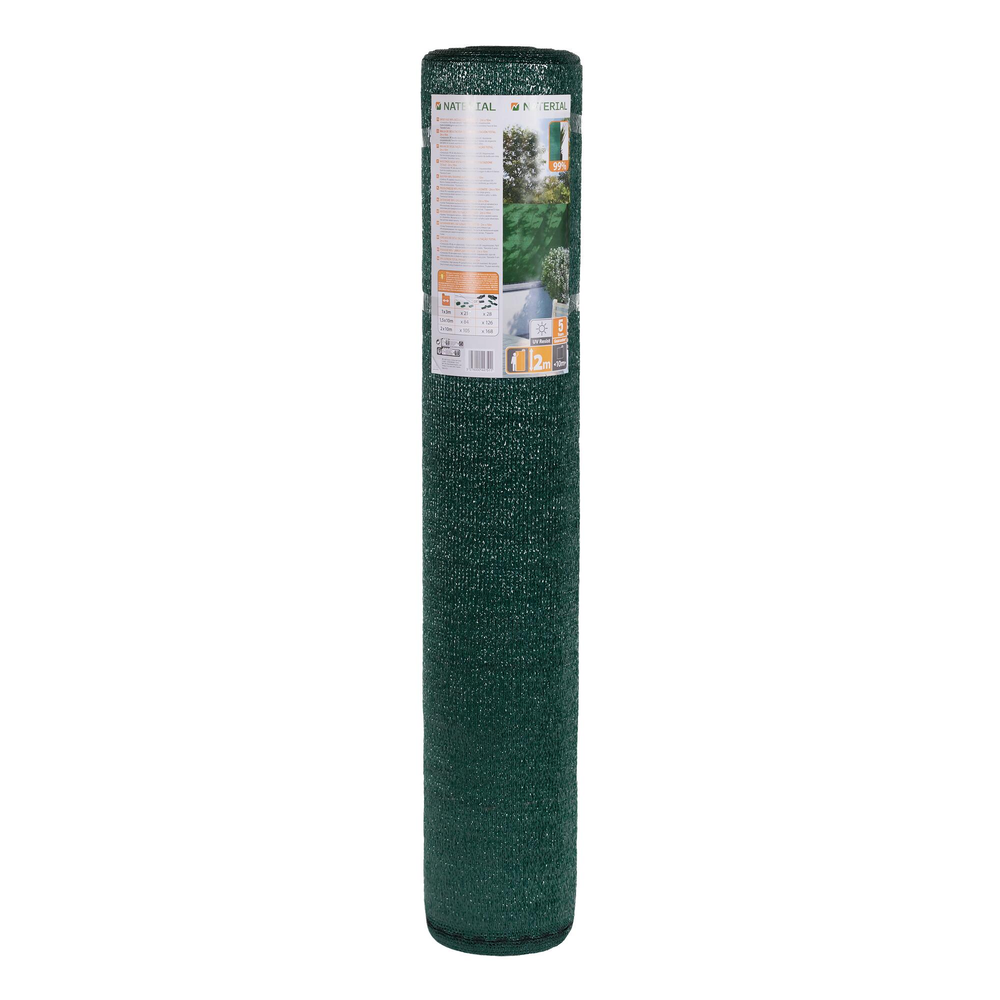 Malha de ocultação NATERIAL 99% OCULTAÇÃO 2X10M VERDE - 8