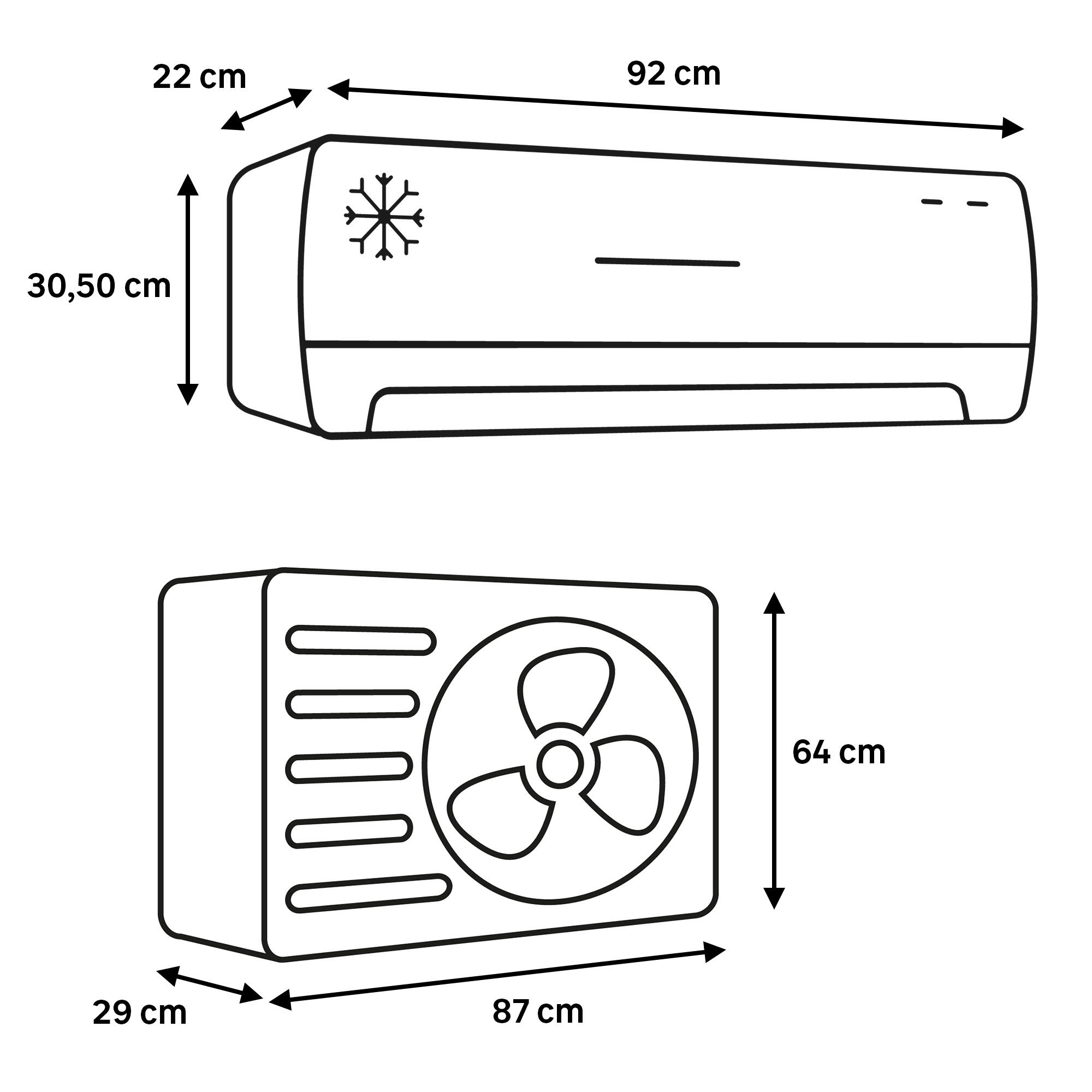 Ar condicionado fixo (1X1) Mitsubishi Diamond-WIFI branco 21000 BTU - 7