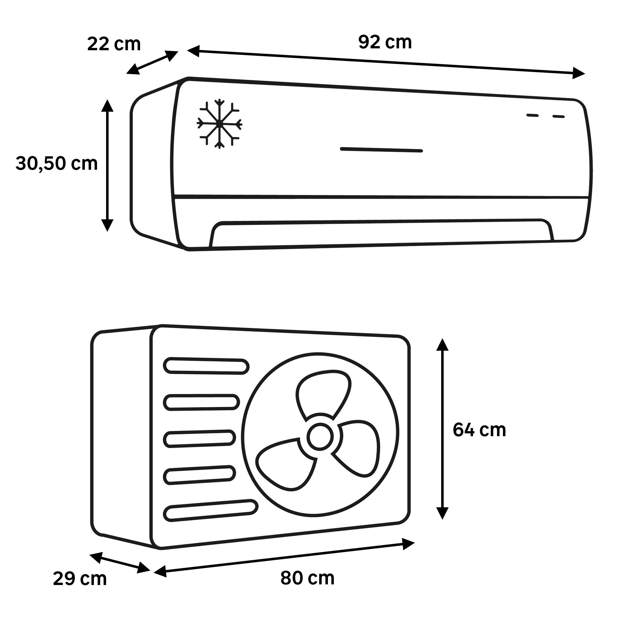 Ar condicionado fixo (1X1) Mitsubishi Diamond-WIFI branco R32 9000 BTU - 7