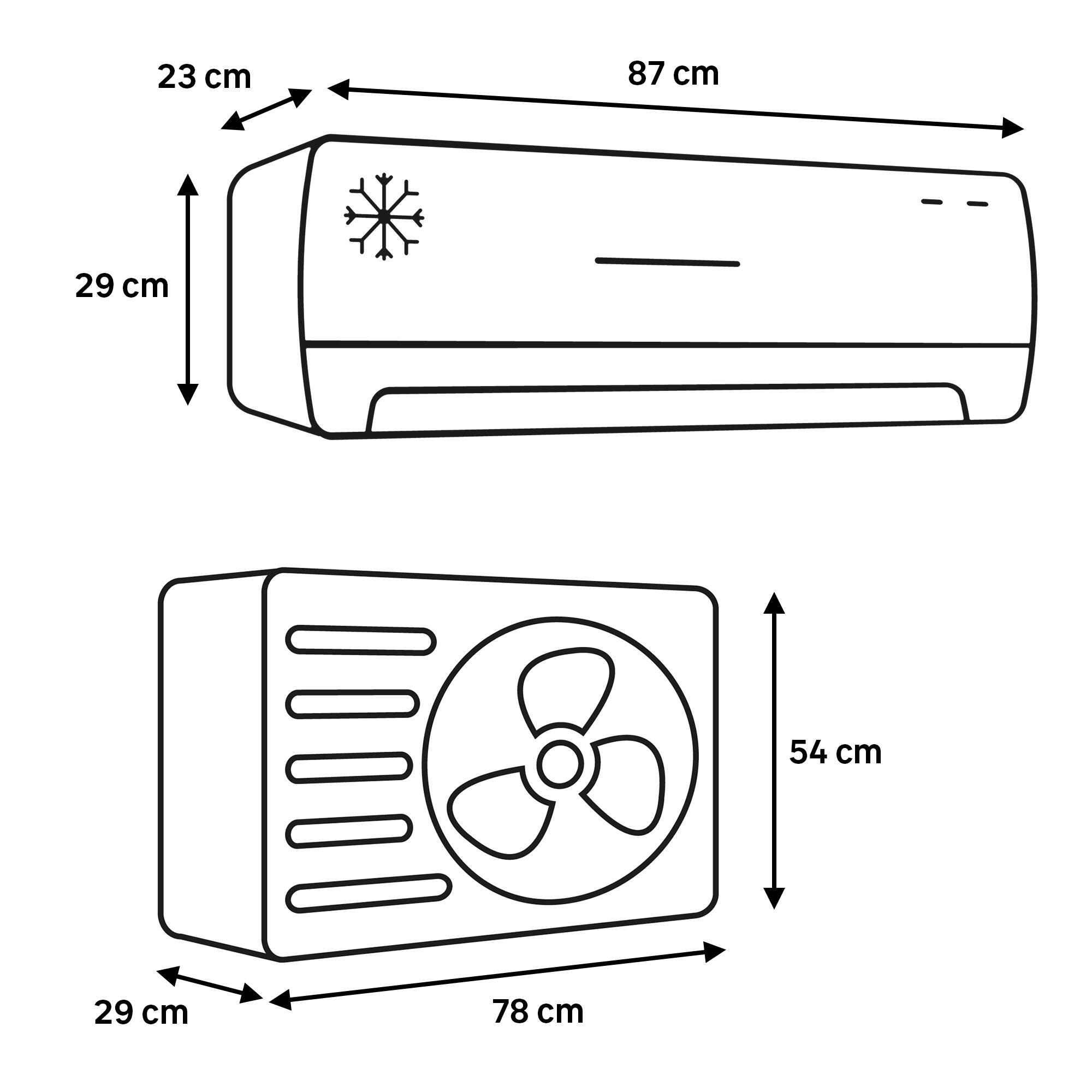 Ar condicionado fixo (1X1) Mitsubishi Premium-WIFI branco R32 12000 BTU - 6