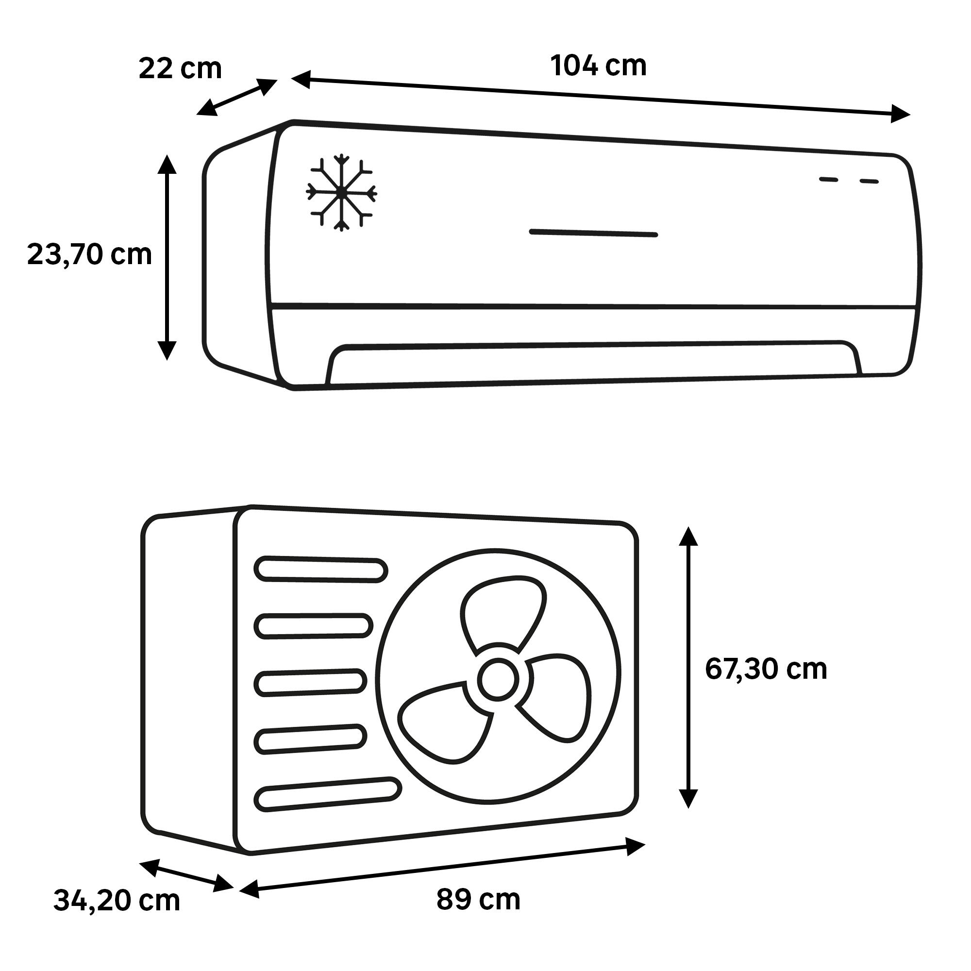 Ar condicionado (1X1) 24KBTU IX38B5 Wi-fi HTW - 4