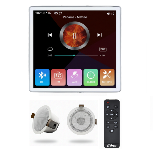 KIT SONIDO BLUETOOTH CON MANDO Y 2 ALTAVOCES DE 2