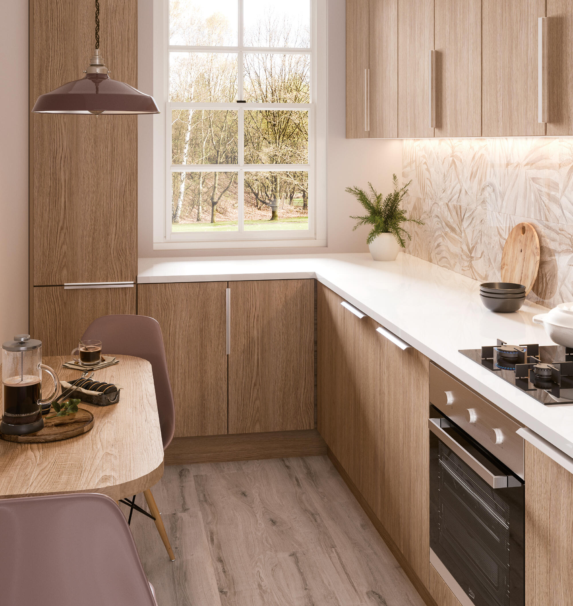 ZÓCALO PARA MUEBLE DE COCINA BORMUJOS ROBLE CLARO MATE AGLOMERADO 10/19MMX2,40M 1UD - 3