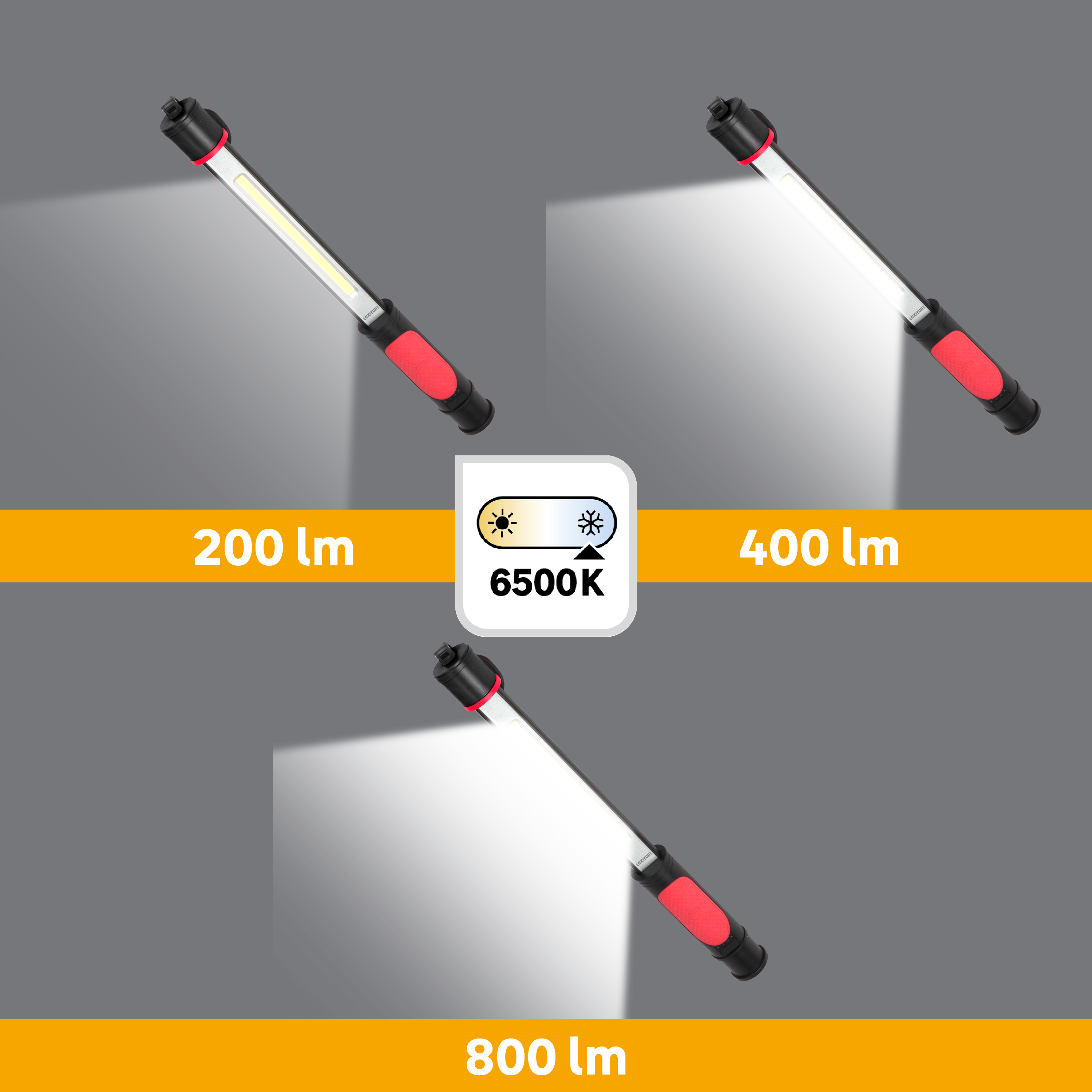 Akumulatorowa lampa robocza LED z hakiem 800 lm USB-C  Lexman - 7