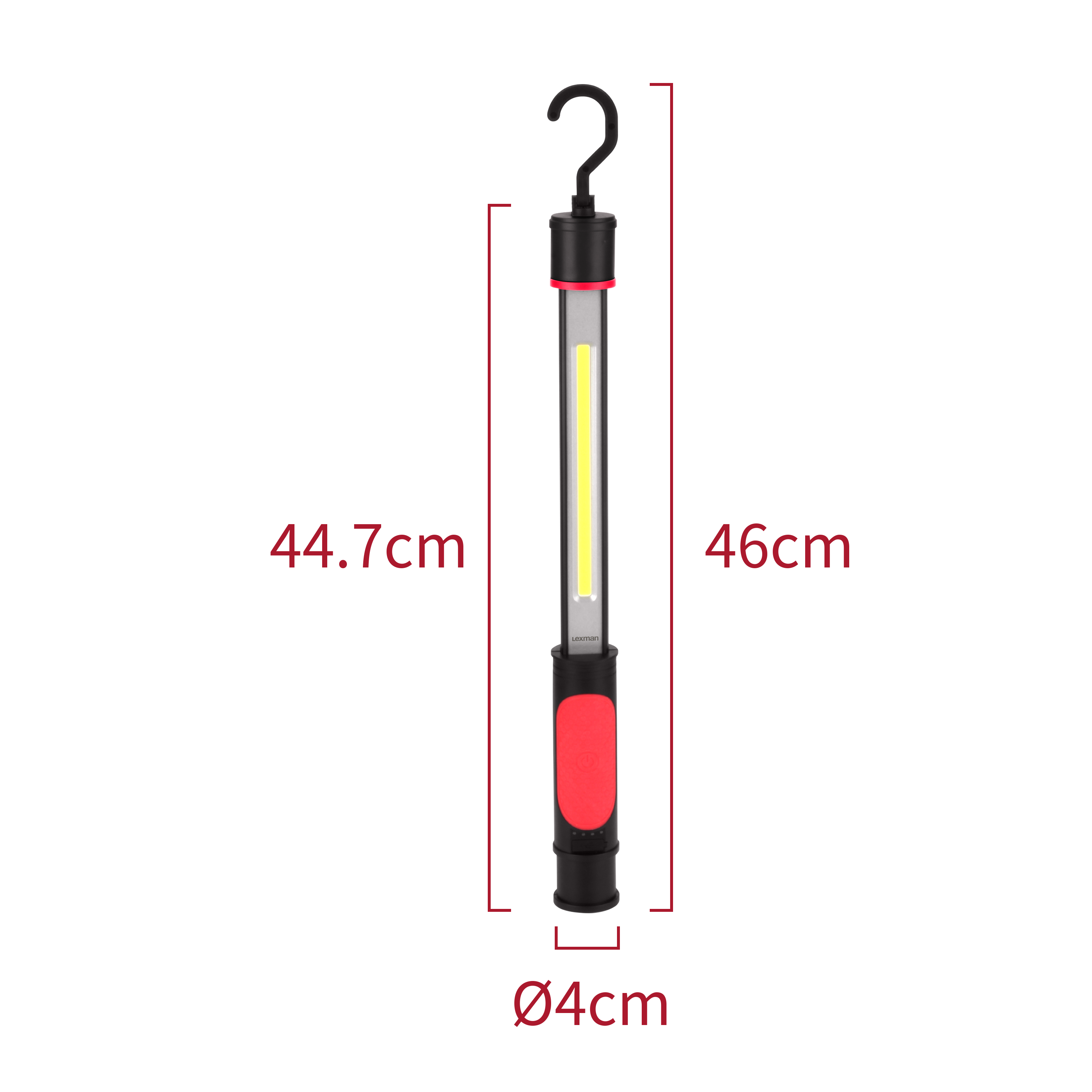 Akumulatorowa lampa robocza LED z hakiem 800 lm USB-C  Lexman - 11